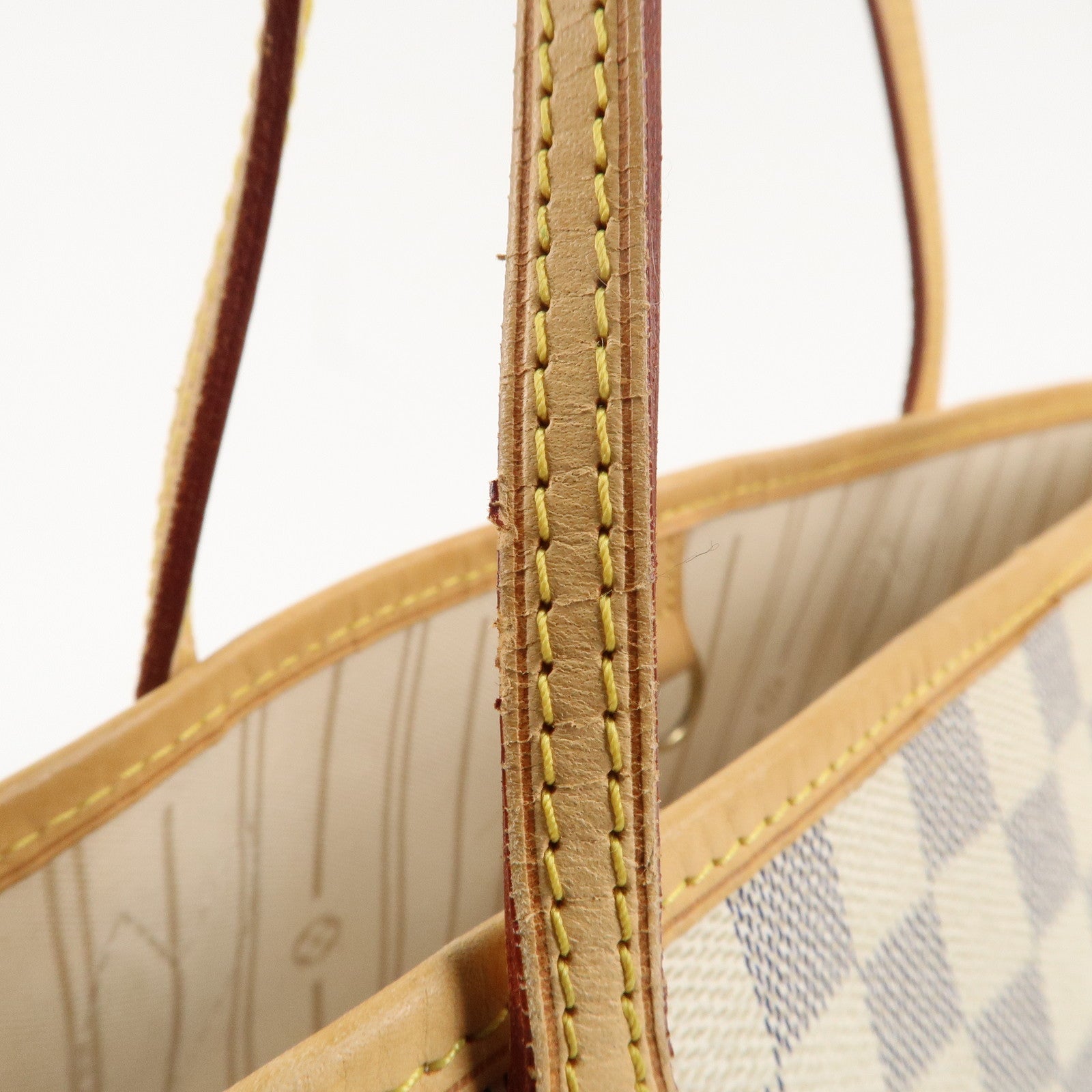 Louis Vuitton Damier Azur Neverfull MM Canvas Tote Bag N51107