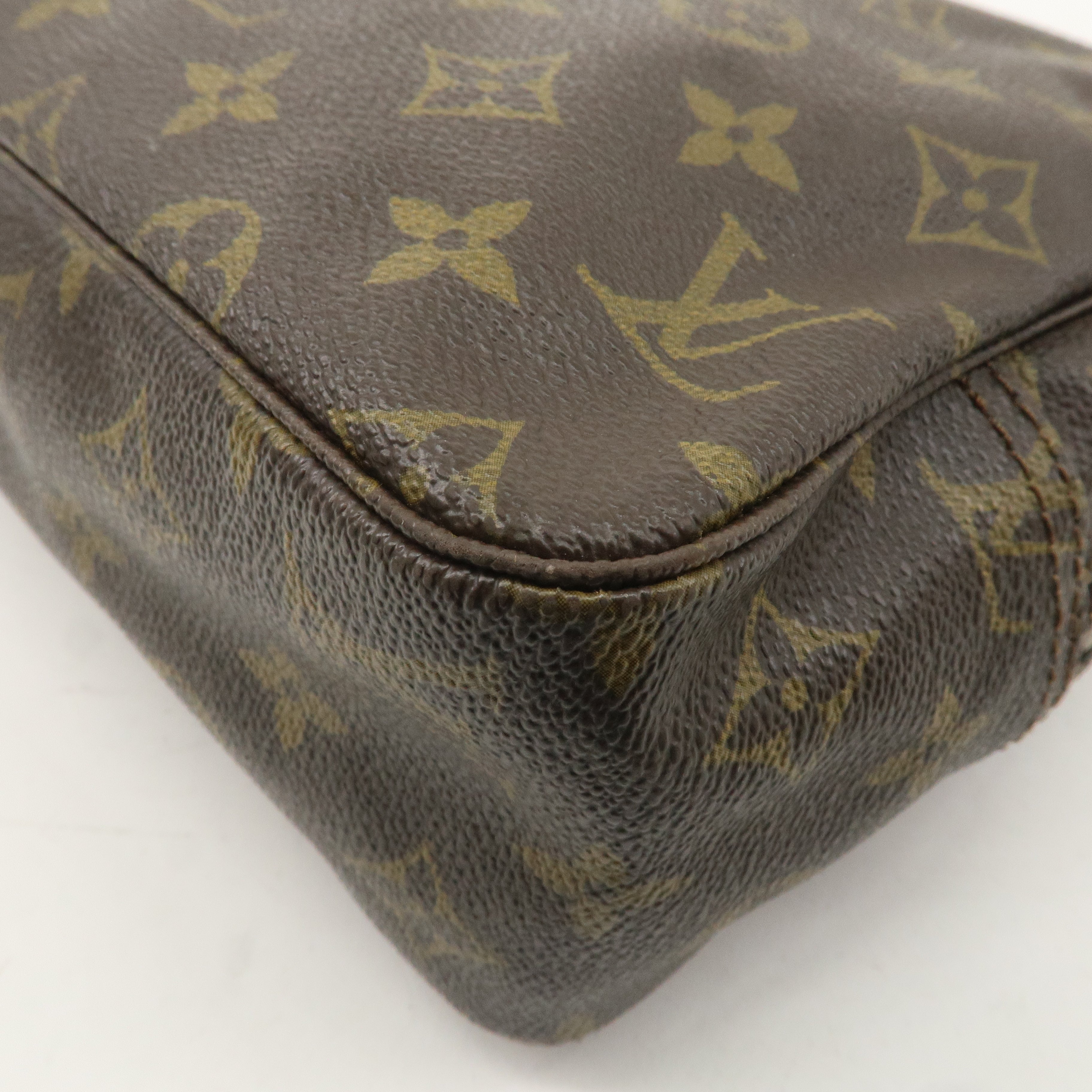 Louis Vuitton Monogram Trousse Toilette 28 Pouch Brown M47522