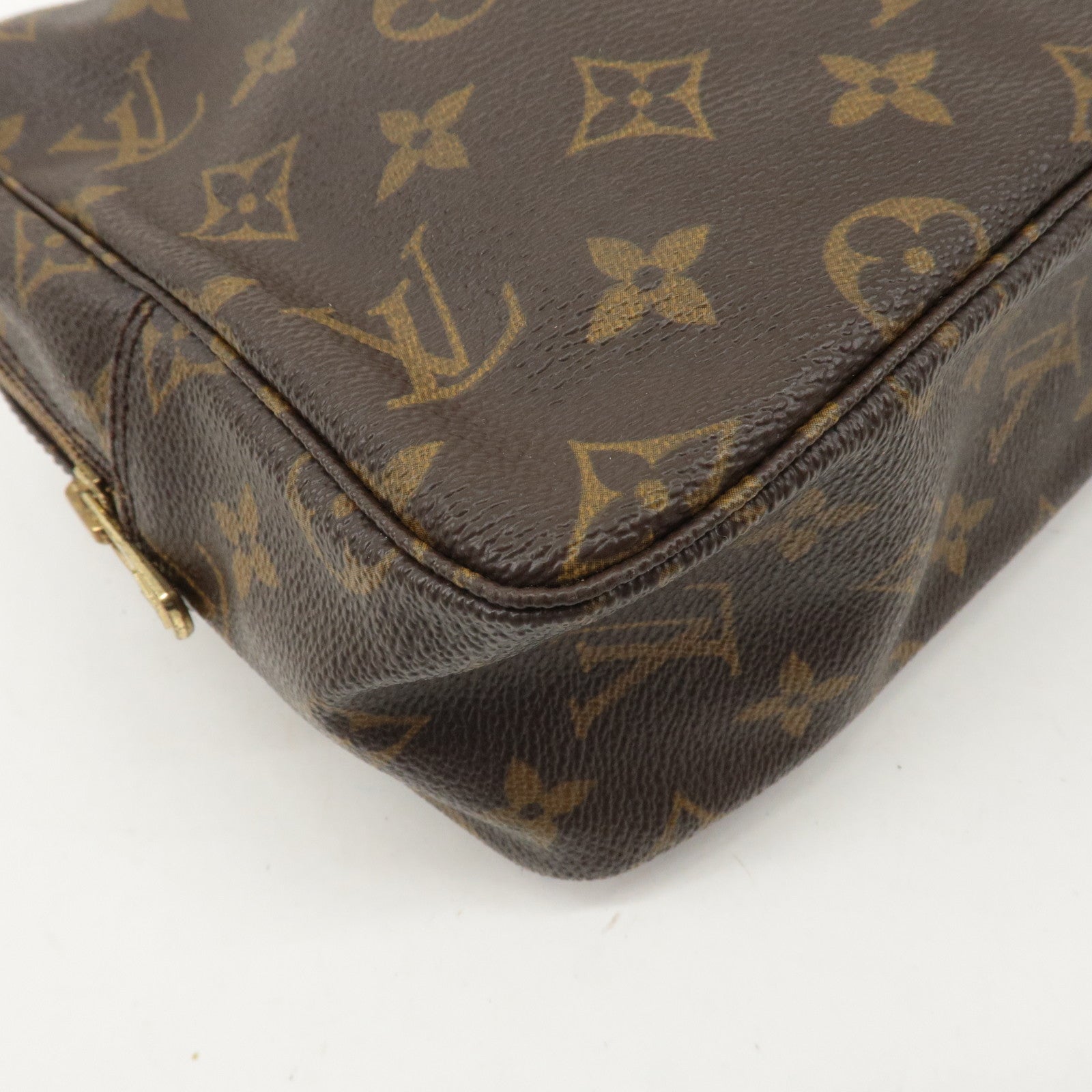 Louis Vuitton Monogram Trousse Toilette 28 Pouch Brown M47522