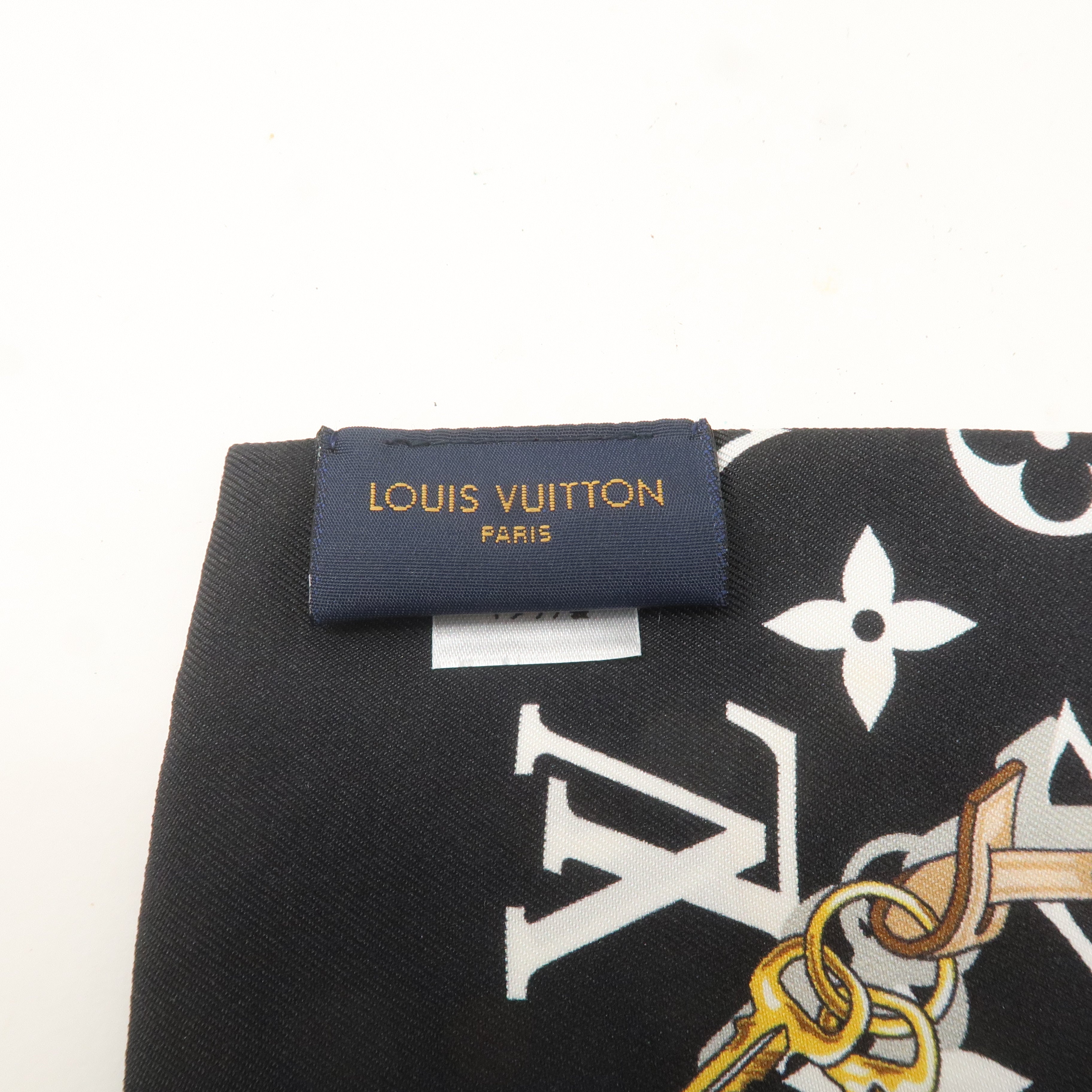 Louis Vuitton Monogram Bandeau Confidential 100% Silk Noir M78656