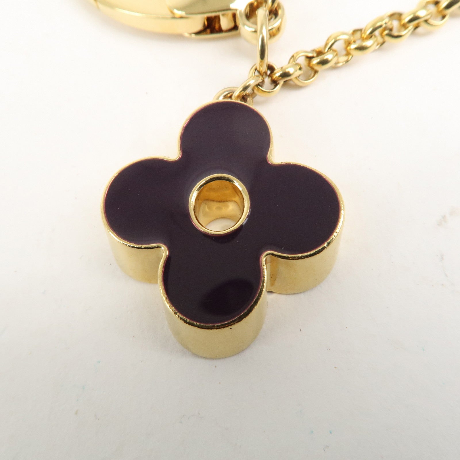 Louis Vuitton Fleur de Monogram Key Chain Bag Charm M67119