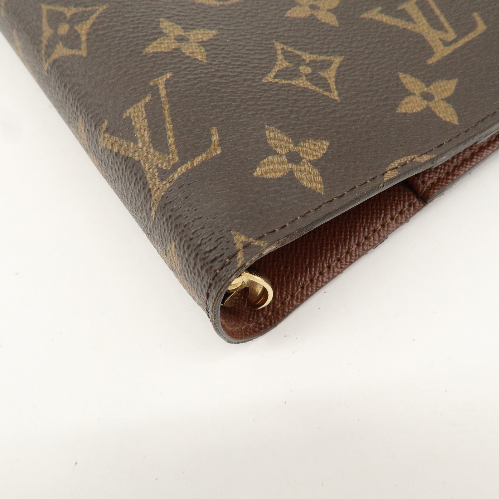 Louis Vuitton Monogram Agenda GM Planner Cover Brown R20106