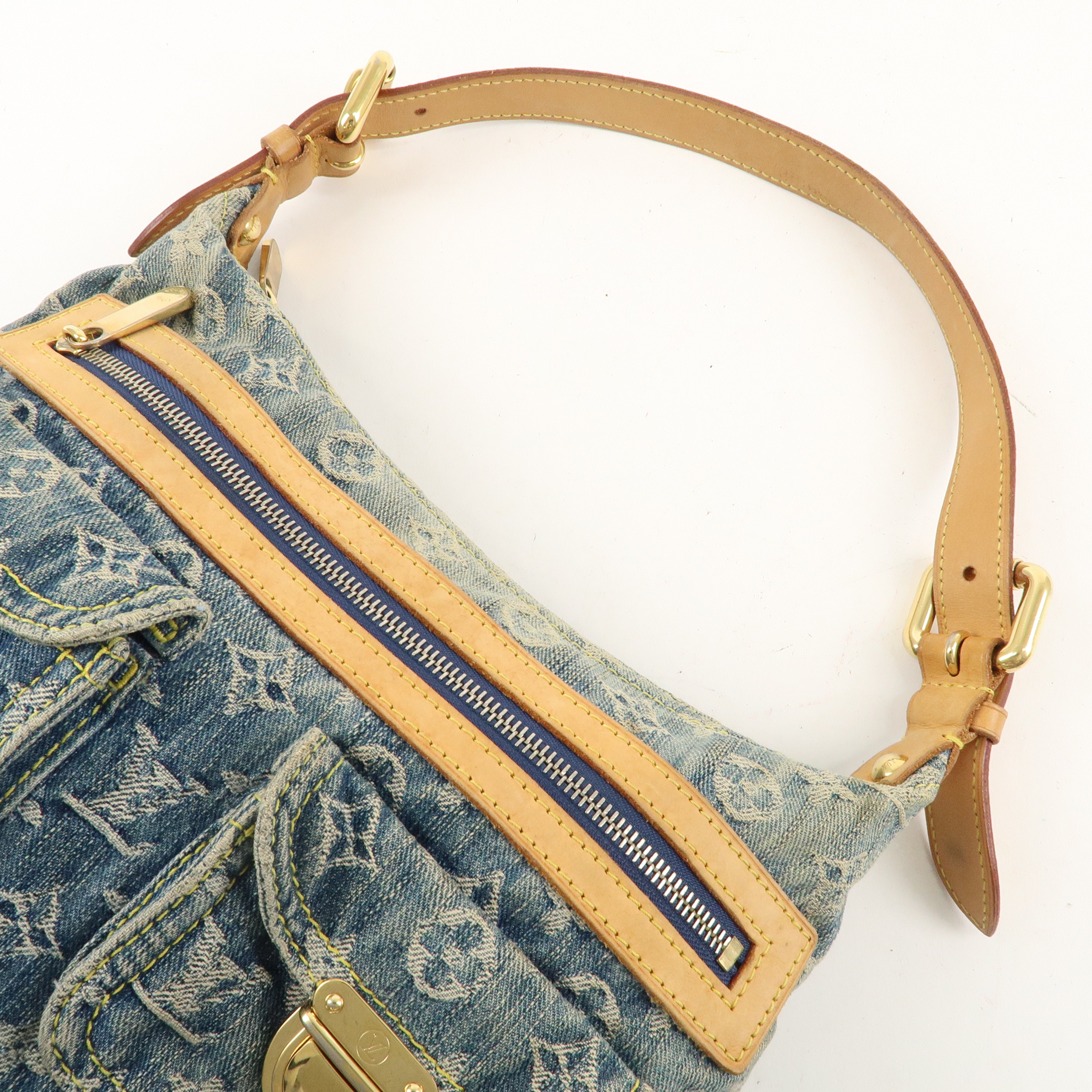 Louis Vuitton Monogram Denim Baggy PM Shoulder Bag M95049