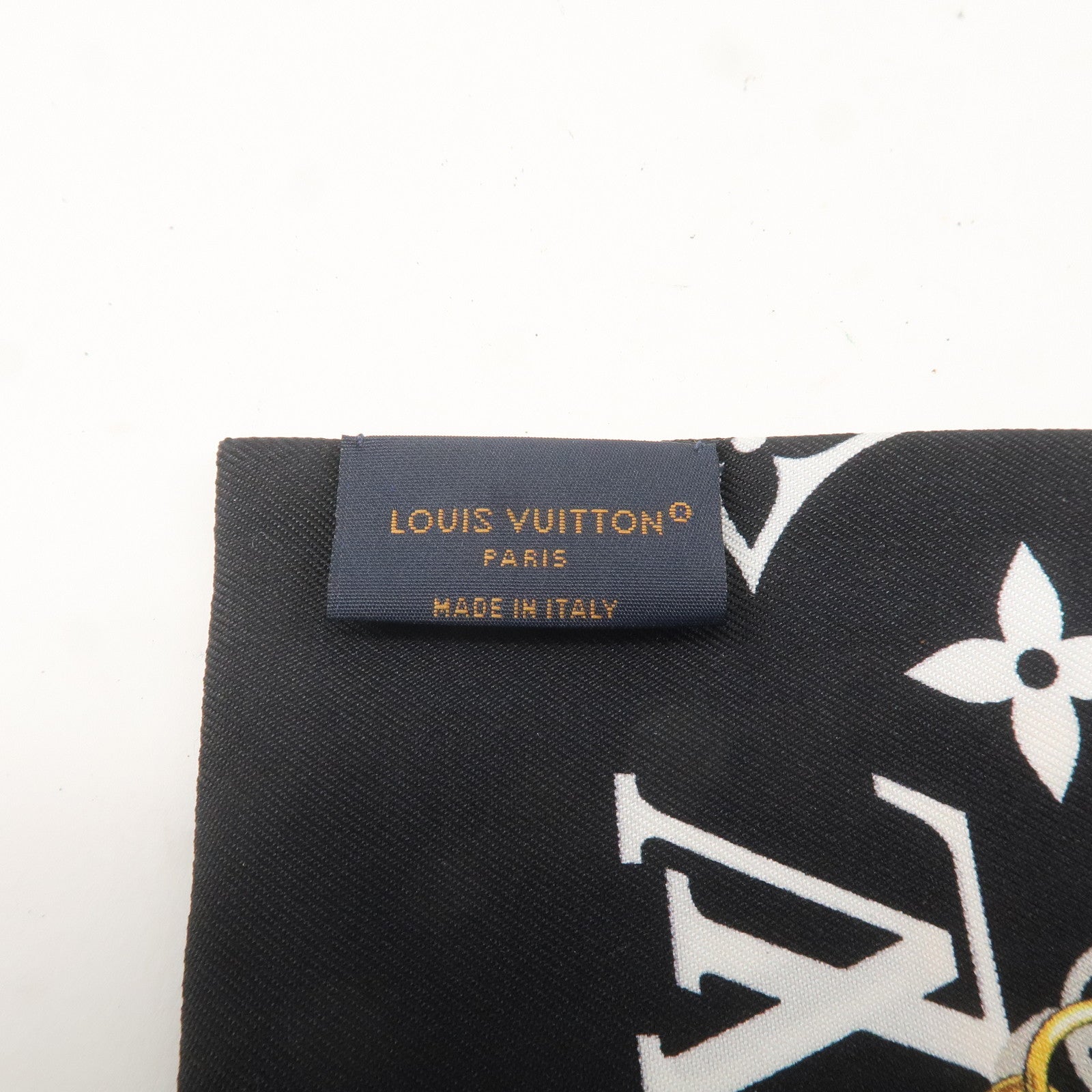 Louis Vuitton Monogram Bandeau 100% Silk Confidential Noir M78656