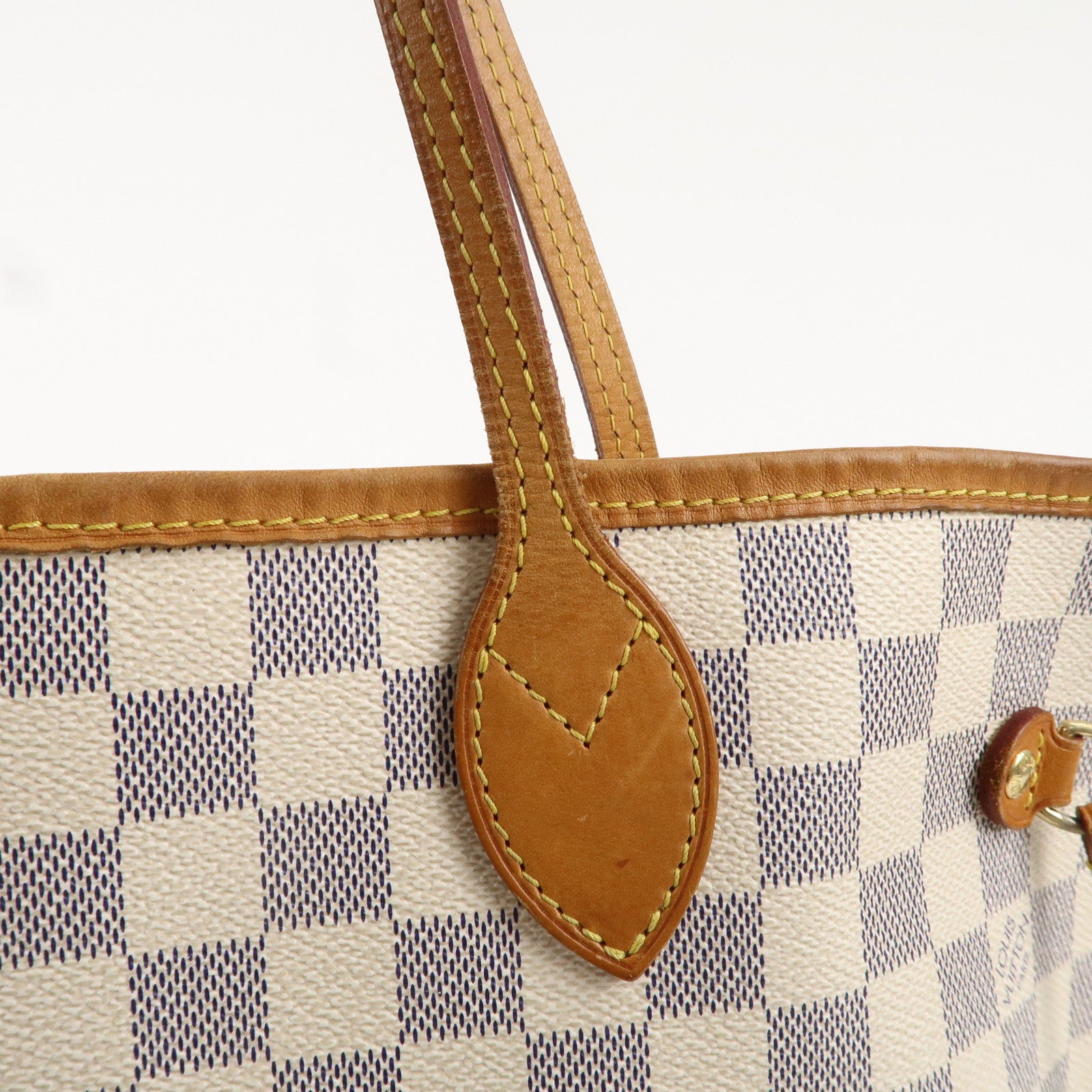 Louis Vuitton Damier Azur Neverfull MM Canvas Tote Bag N51107