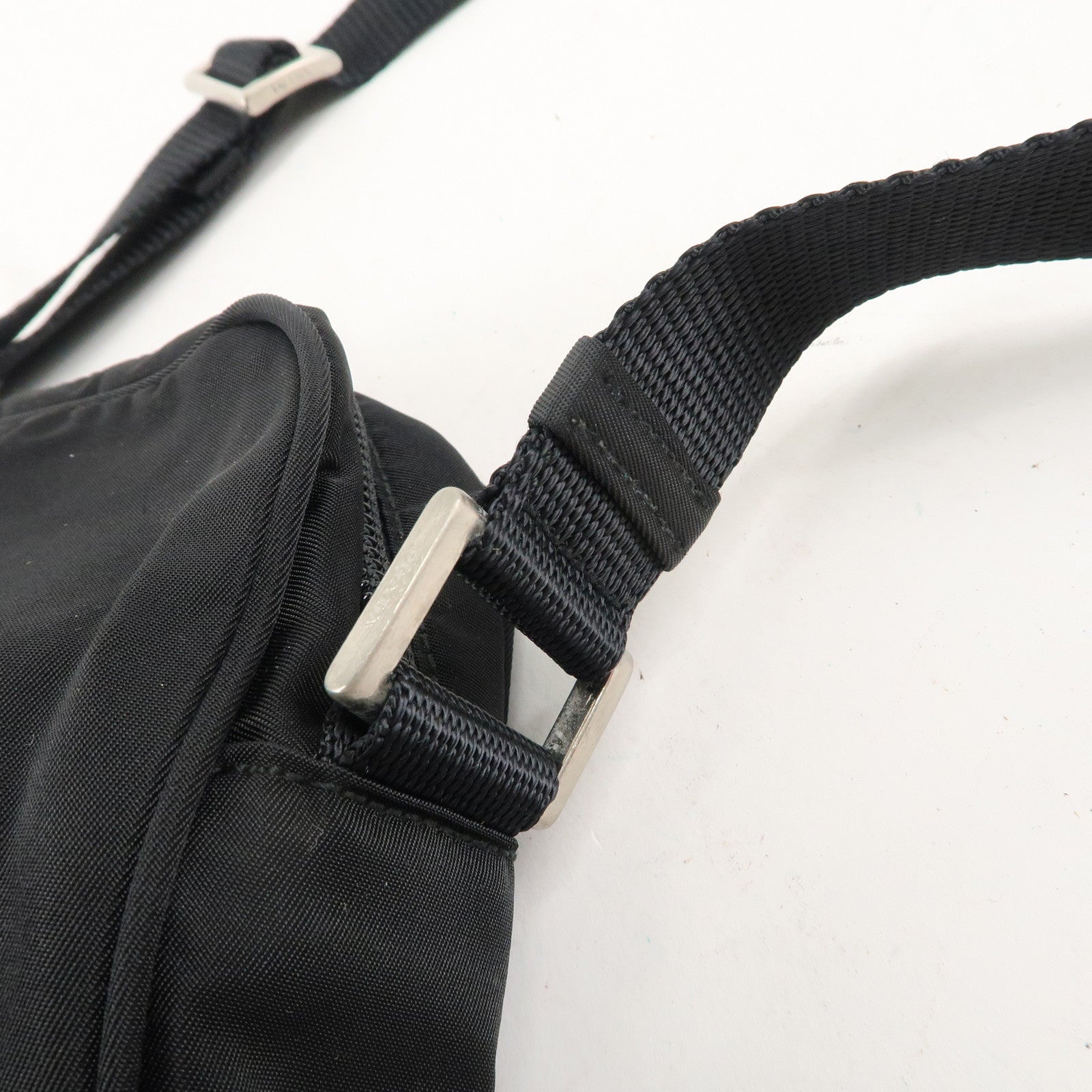 PRADA Sports Nylon Small Shoulder Bag Crossbody Bag Black B8675