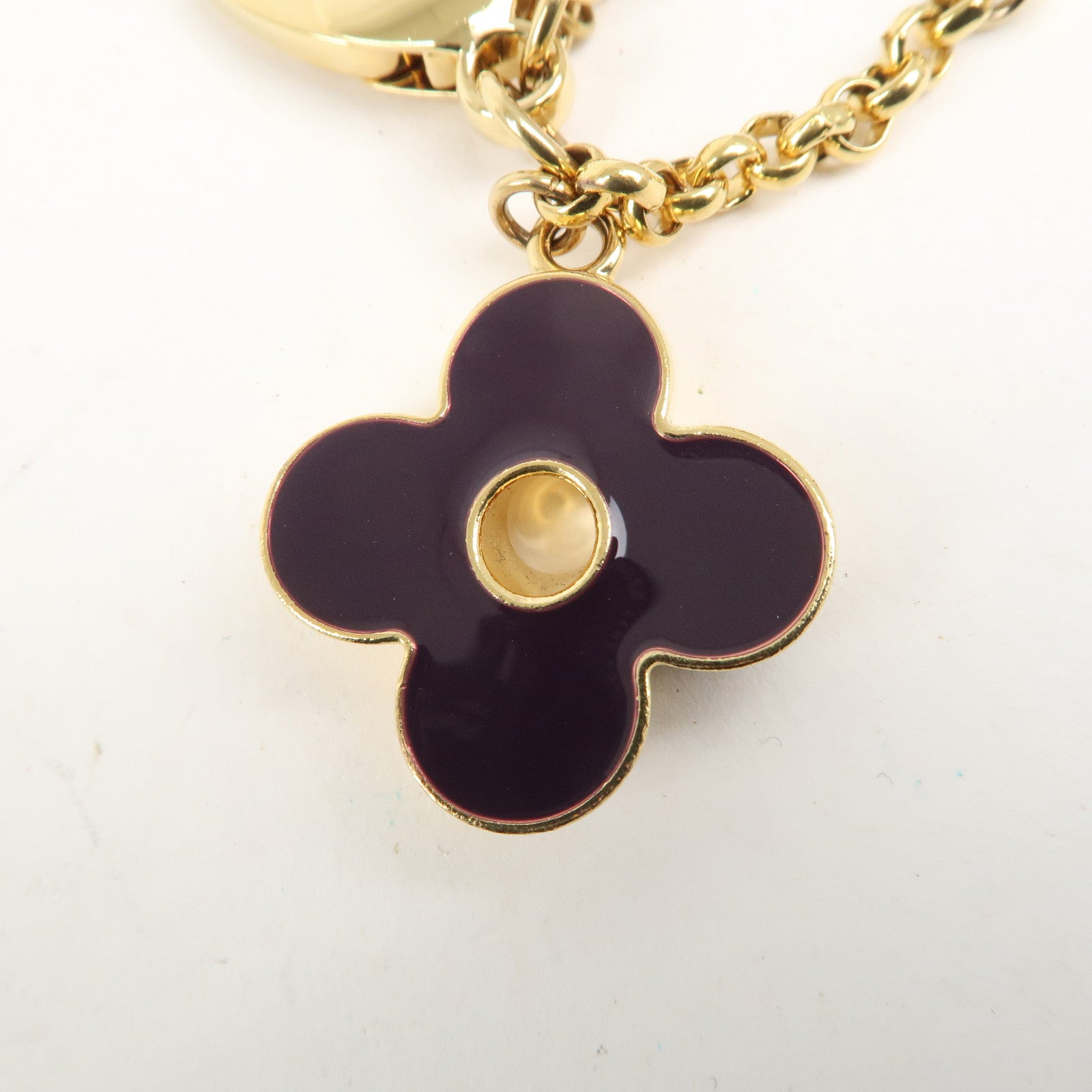 Louis Vuitton Fleur de Monogram Key Chain Bag Charm M67119