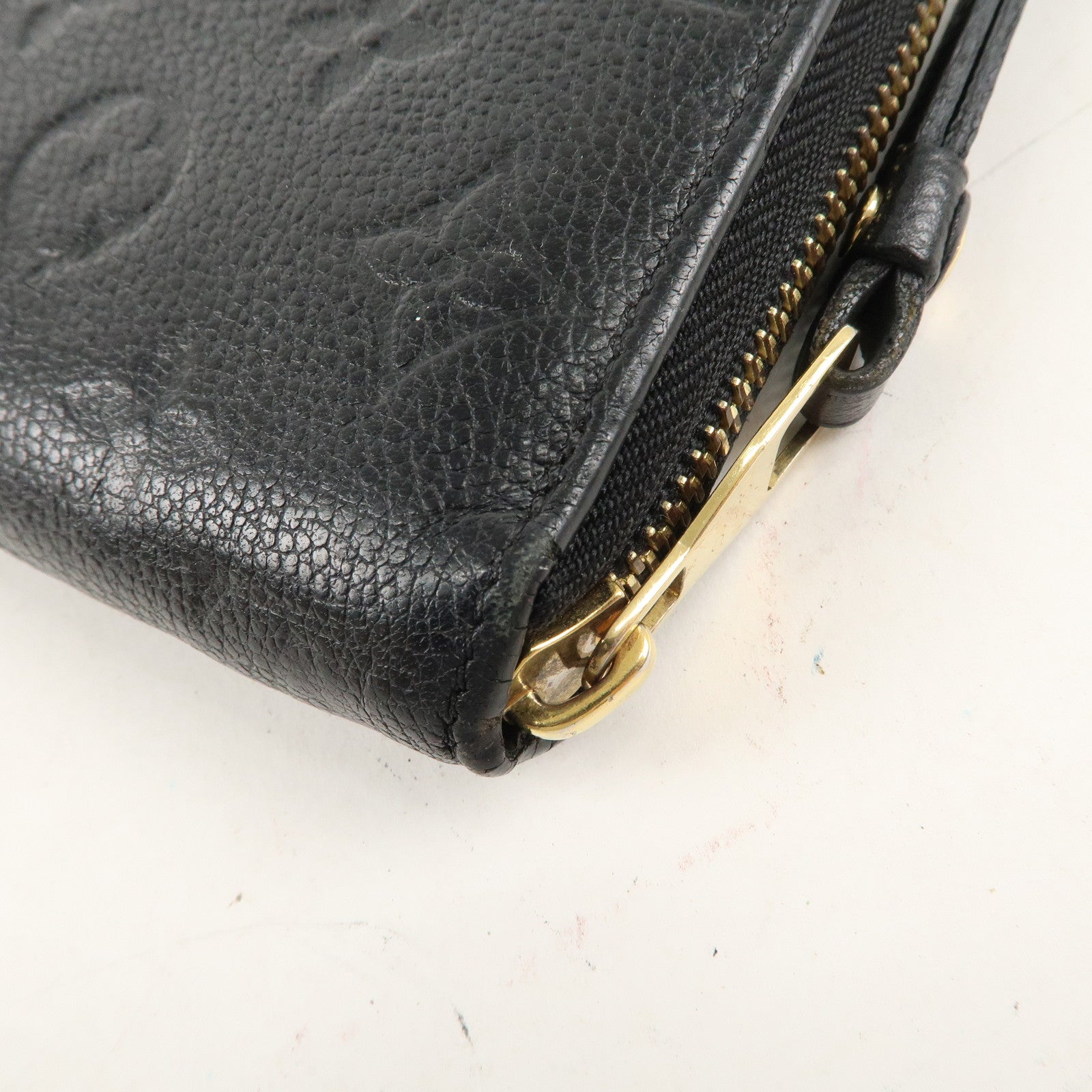 Louis Vuitton Monogram Empreinte Zippy Wallet Noir M61864