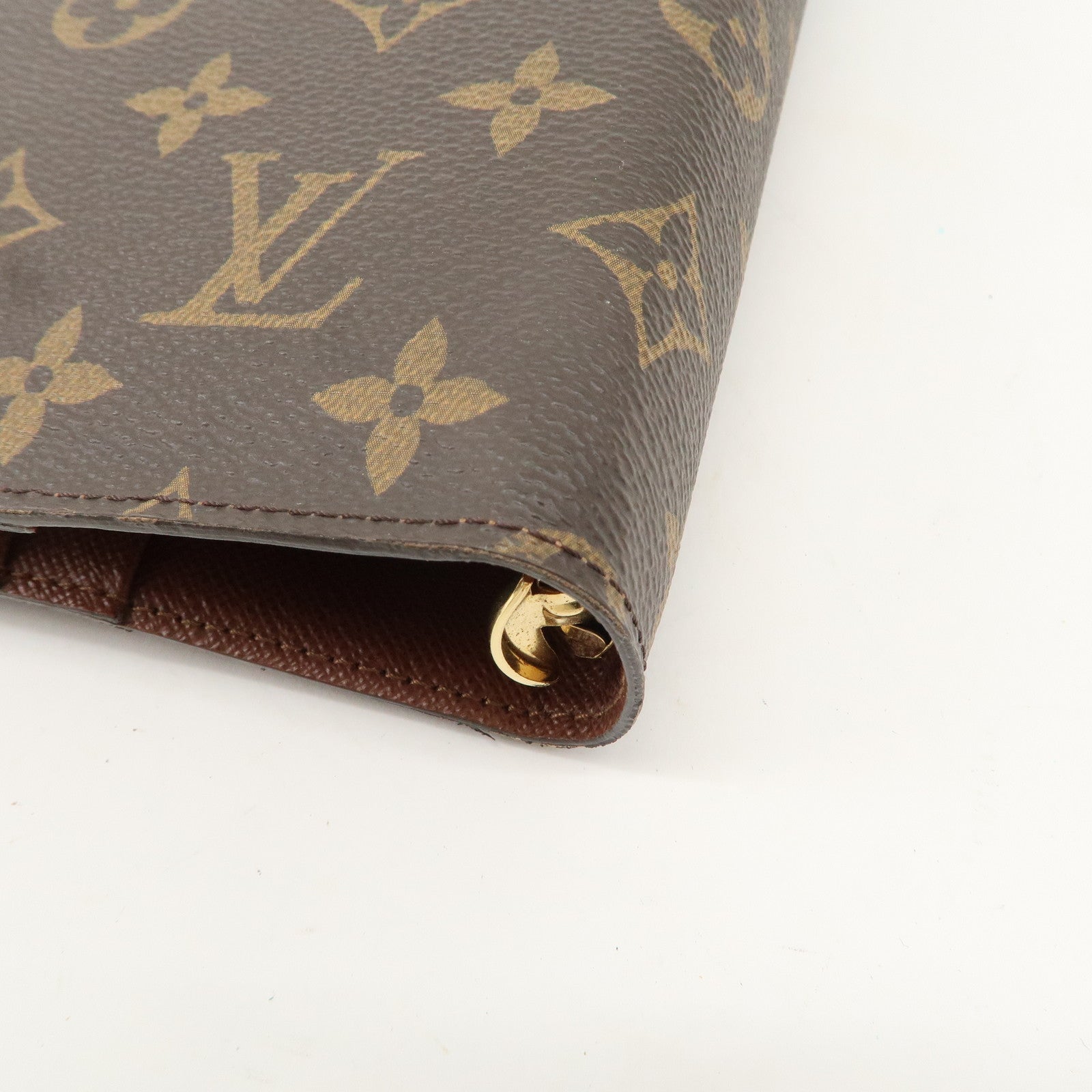 Louis Vuitton Monogram Agenda GM Planner Cover Brown R20106