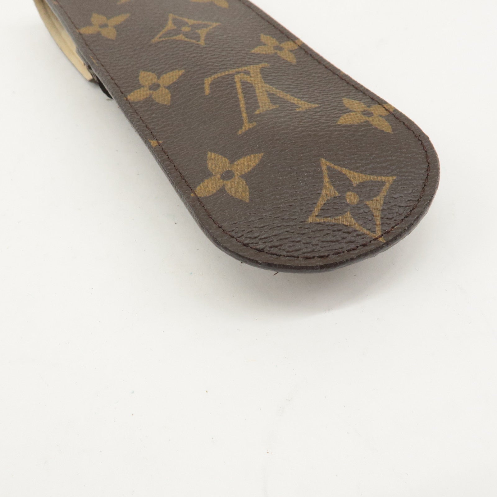 Louis Vuitton Monogram etui stylo Pen Case Brown M62990