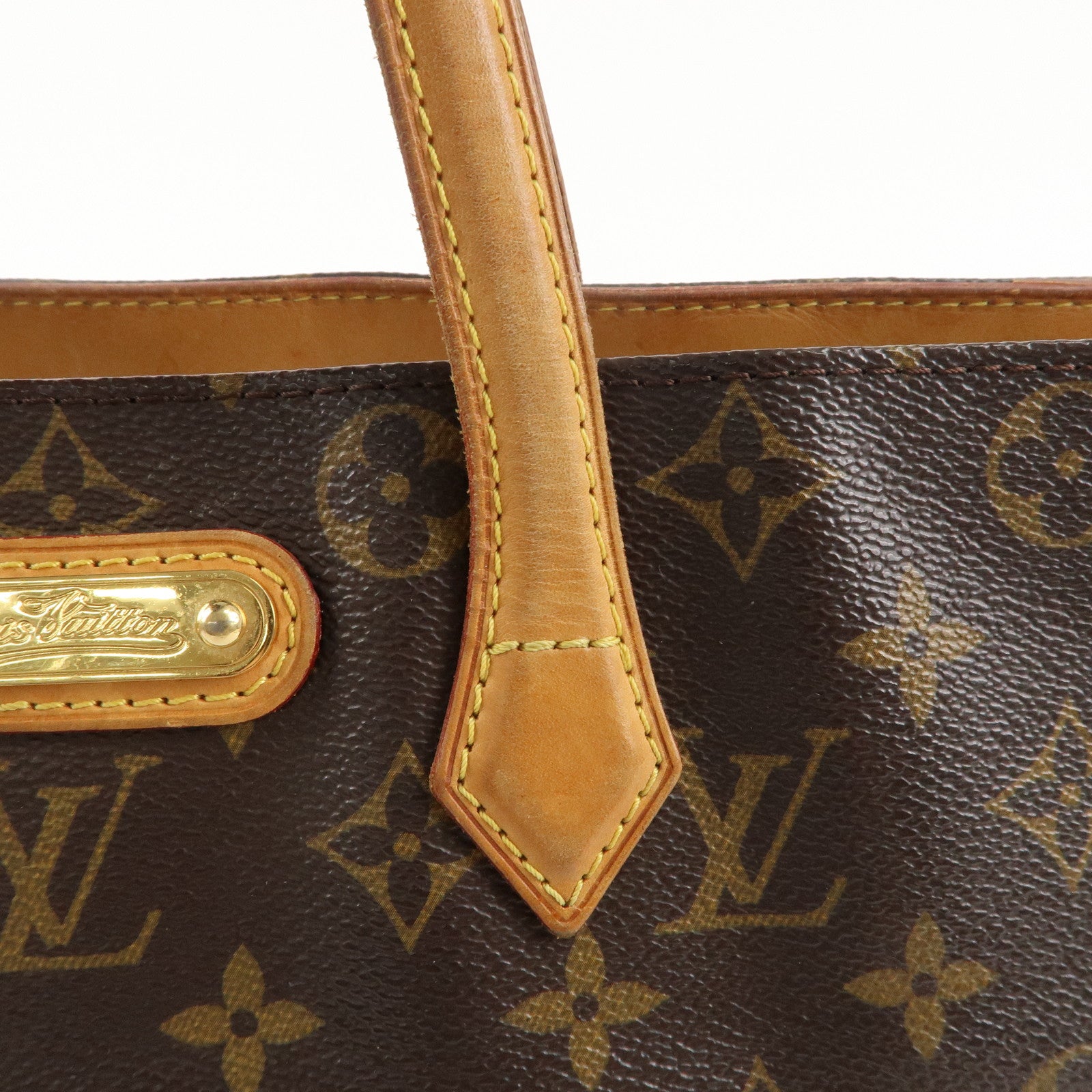 Louis Vuitton Monogram Wilshire PM Hand Bag Tote Bag M45643