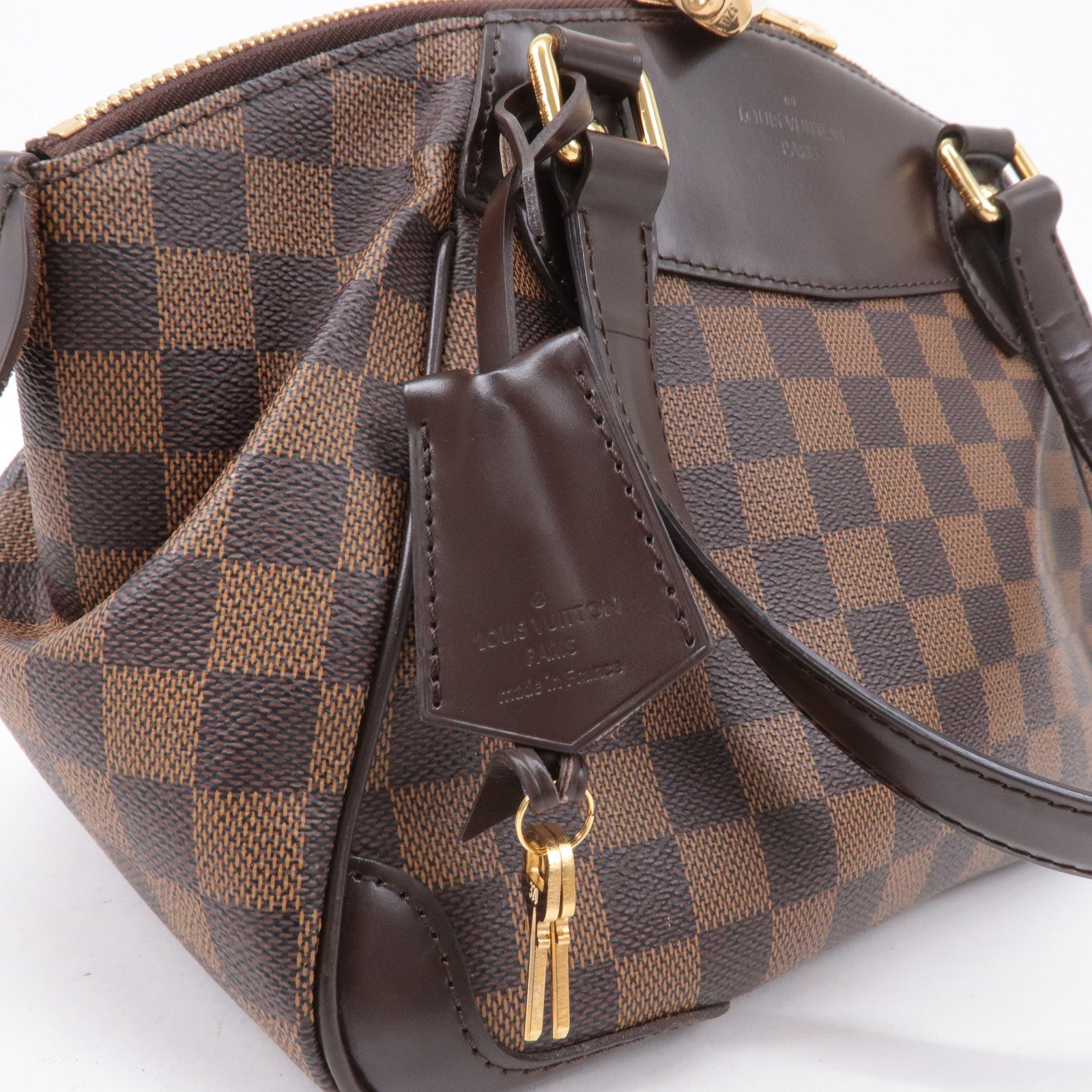 Louis Vuitton Damier Ebene Verona PM Hand Bag Brown N41117