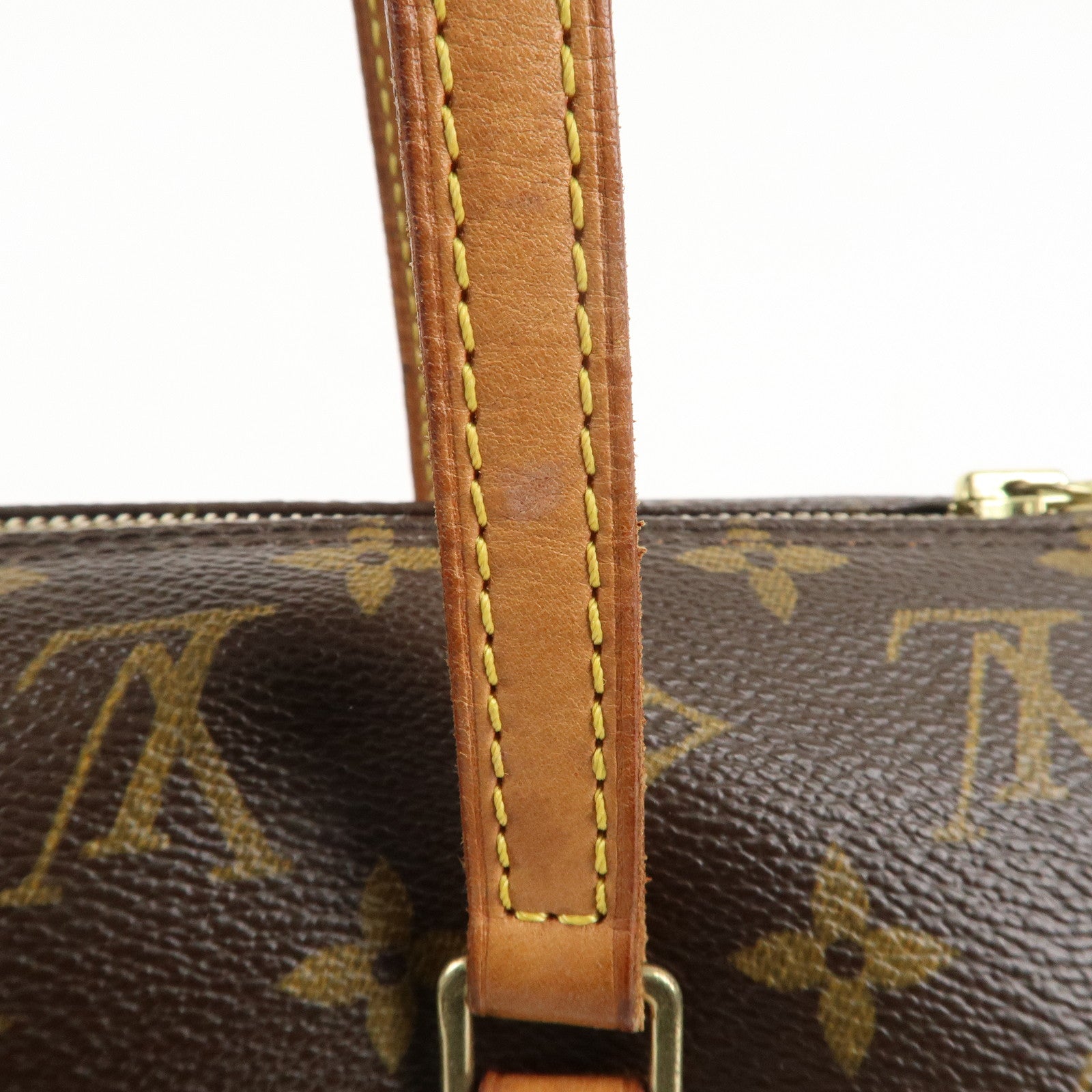 Louis Vuitton Monogram Papillon 30 Hand Bag Brown M51385