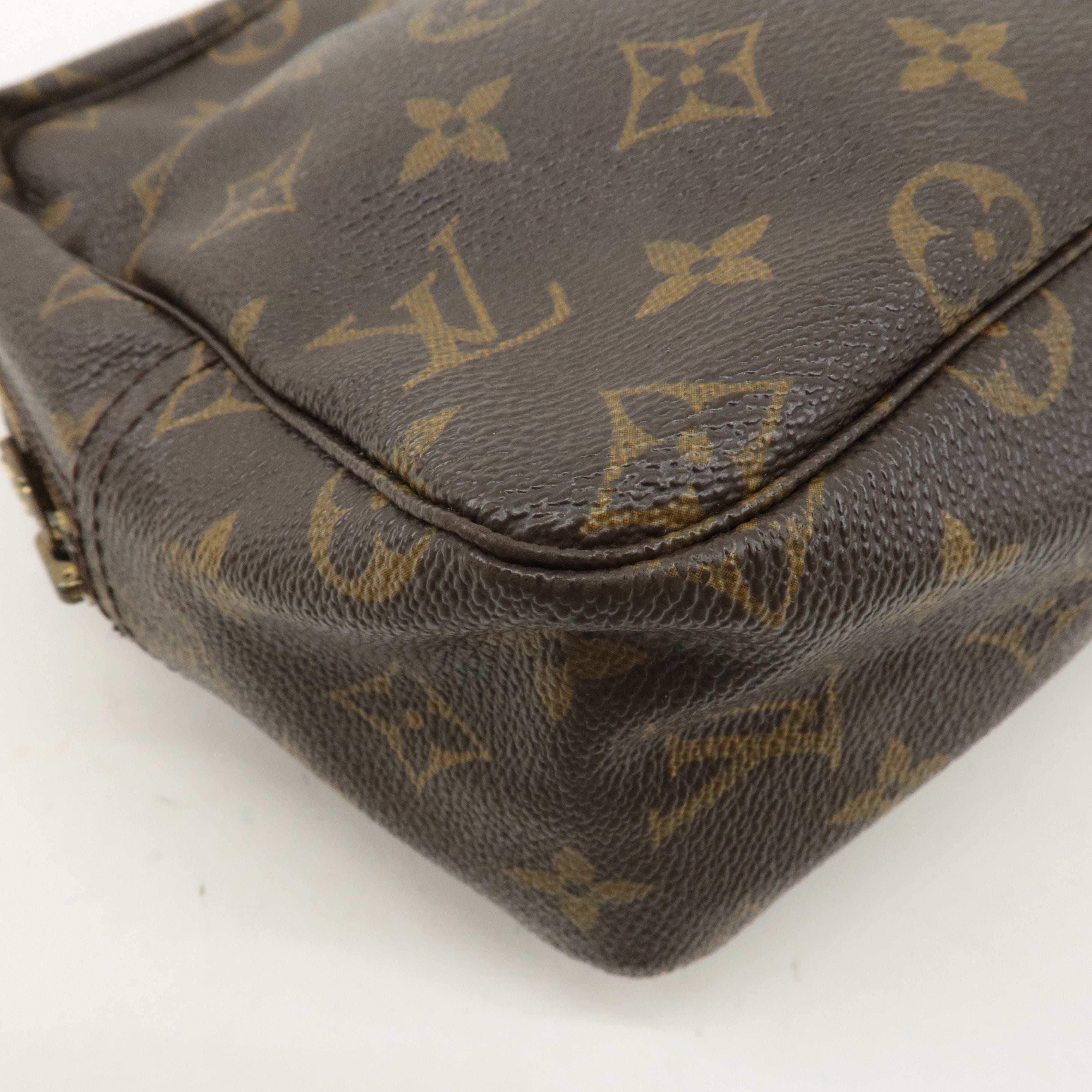 Louis Vuitton Monogram Trousse Toilette 28 Pouch Brown M47522