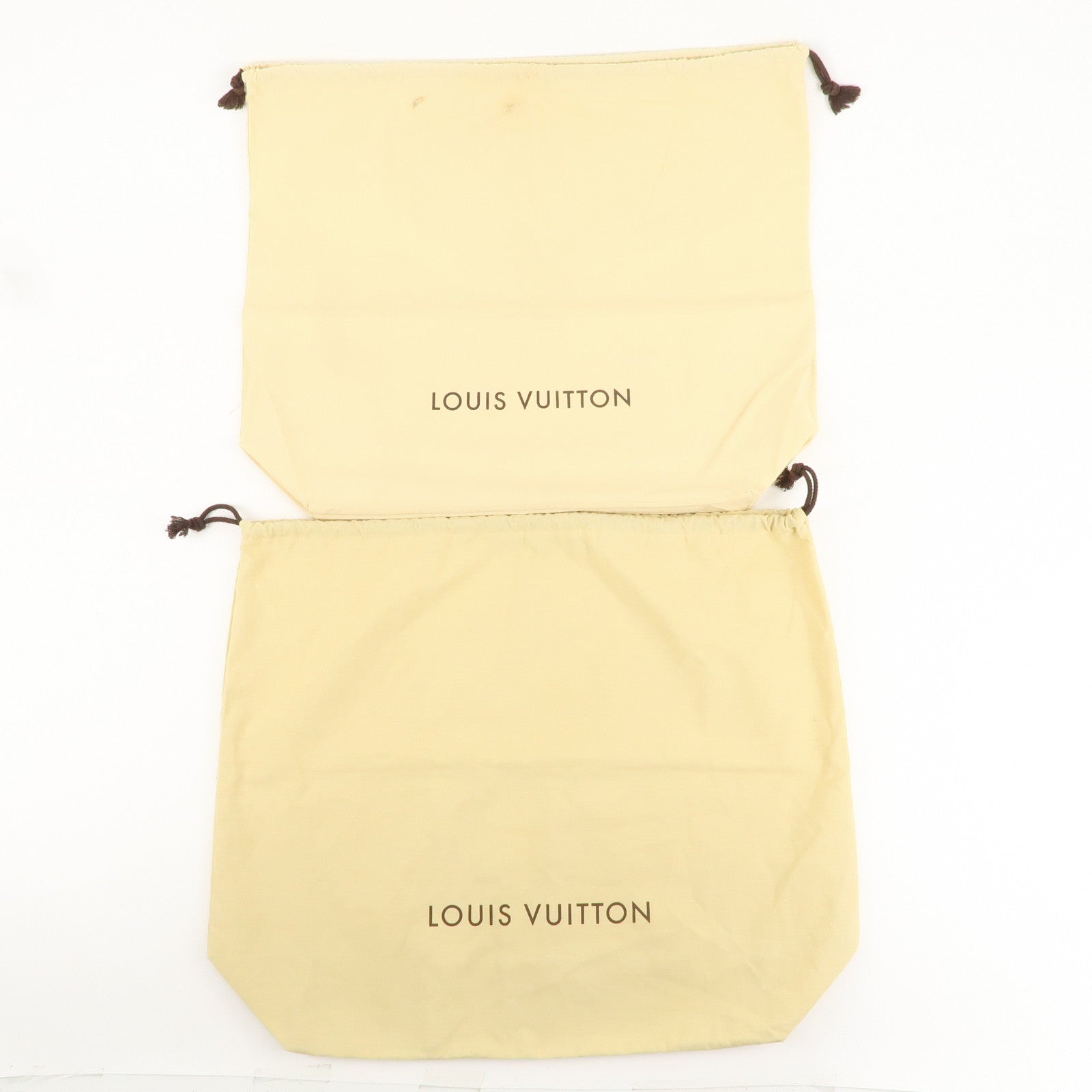 Louis Vuitton Set of 7 Storage Bag Dust Bag Drawstring Beige