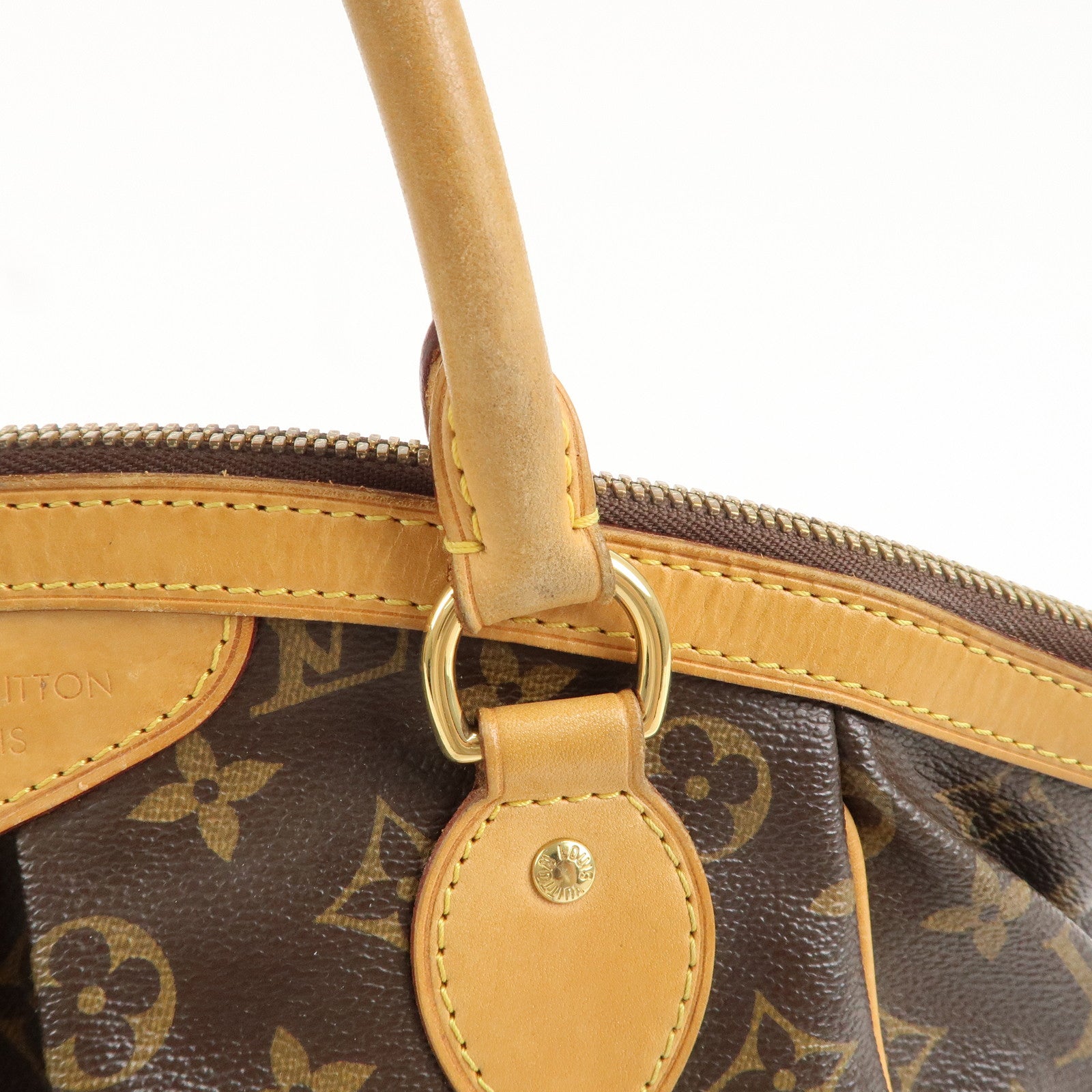 Louis Vuitton Monogram Tivoli PM Hand Bag Brown M40143