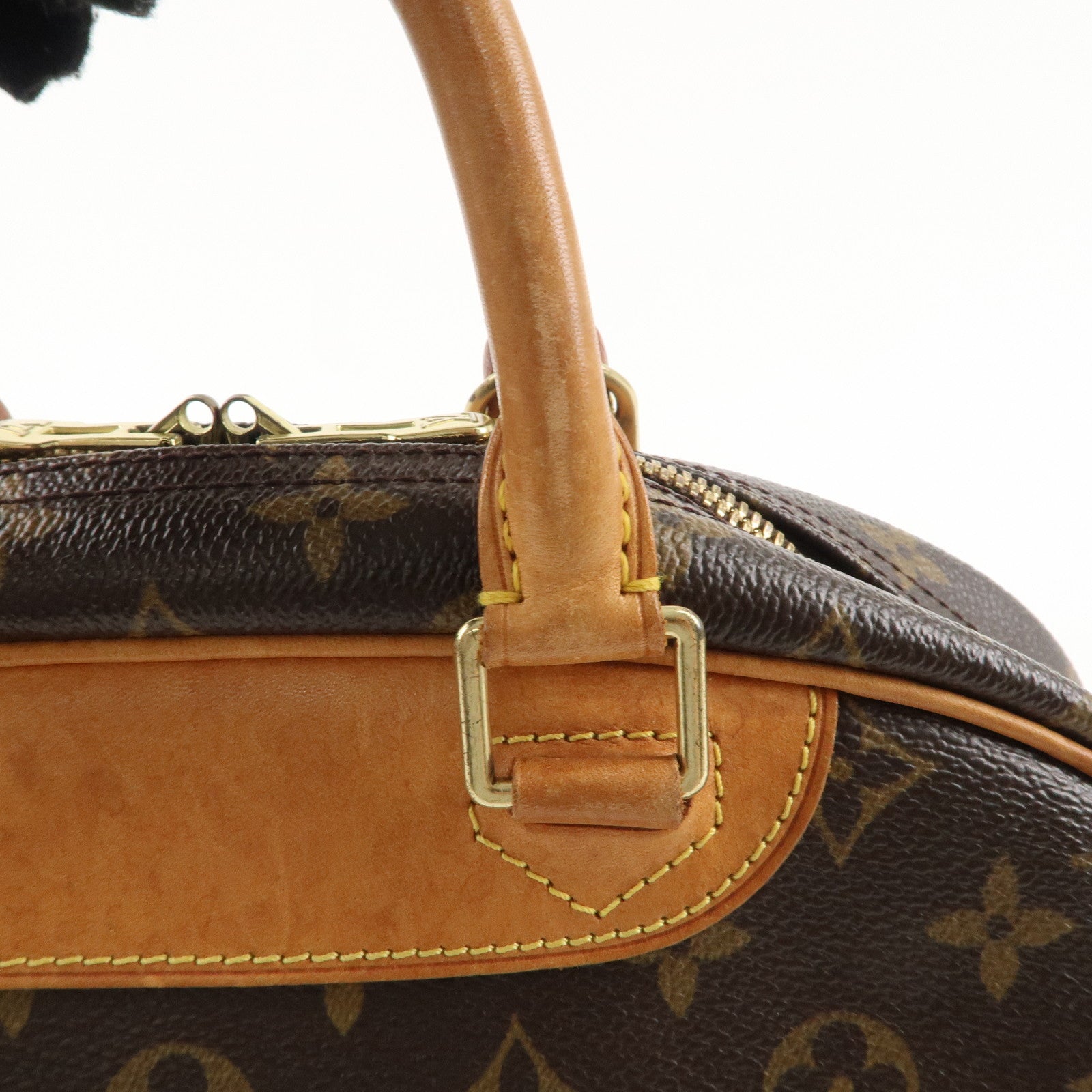 Louis Vuitton Monogram Trouville Hand Bag Brown M42228