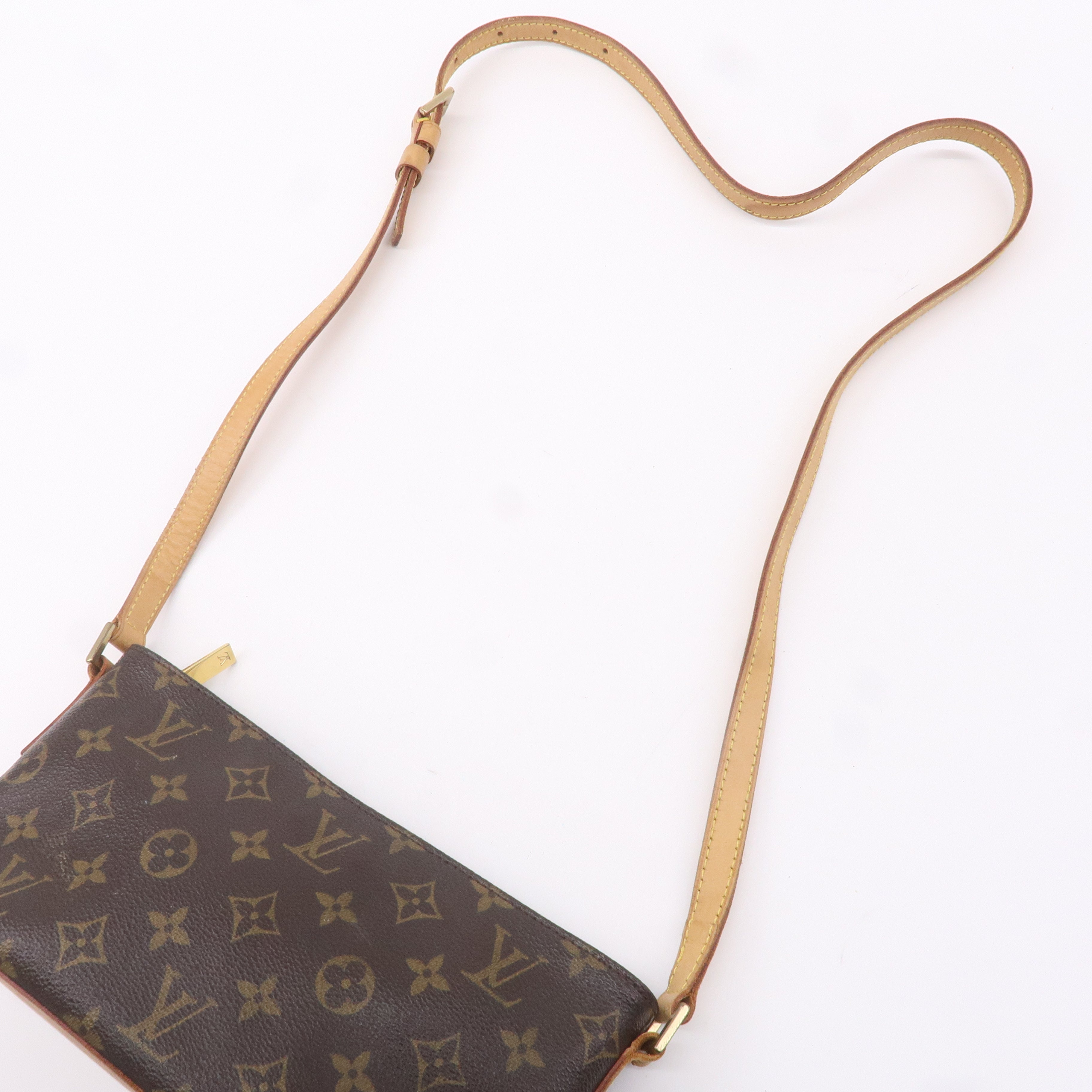 Louis Vuitton Monogram Trotteur Shoulder Bag Brown M51240