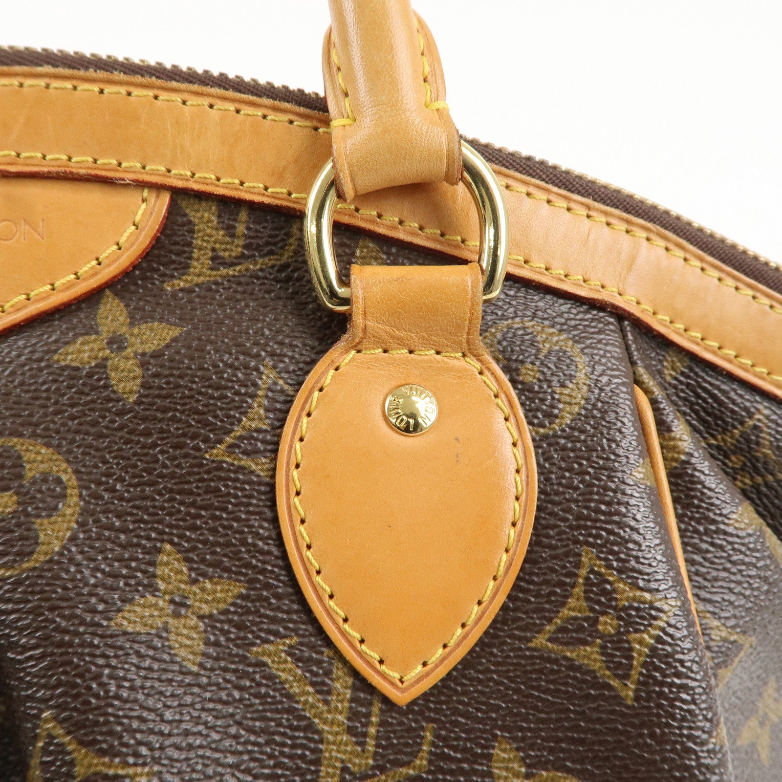 Louis Vuitton Monogram Tivoli PM Hand Bag Brown M40143