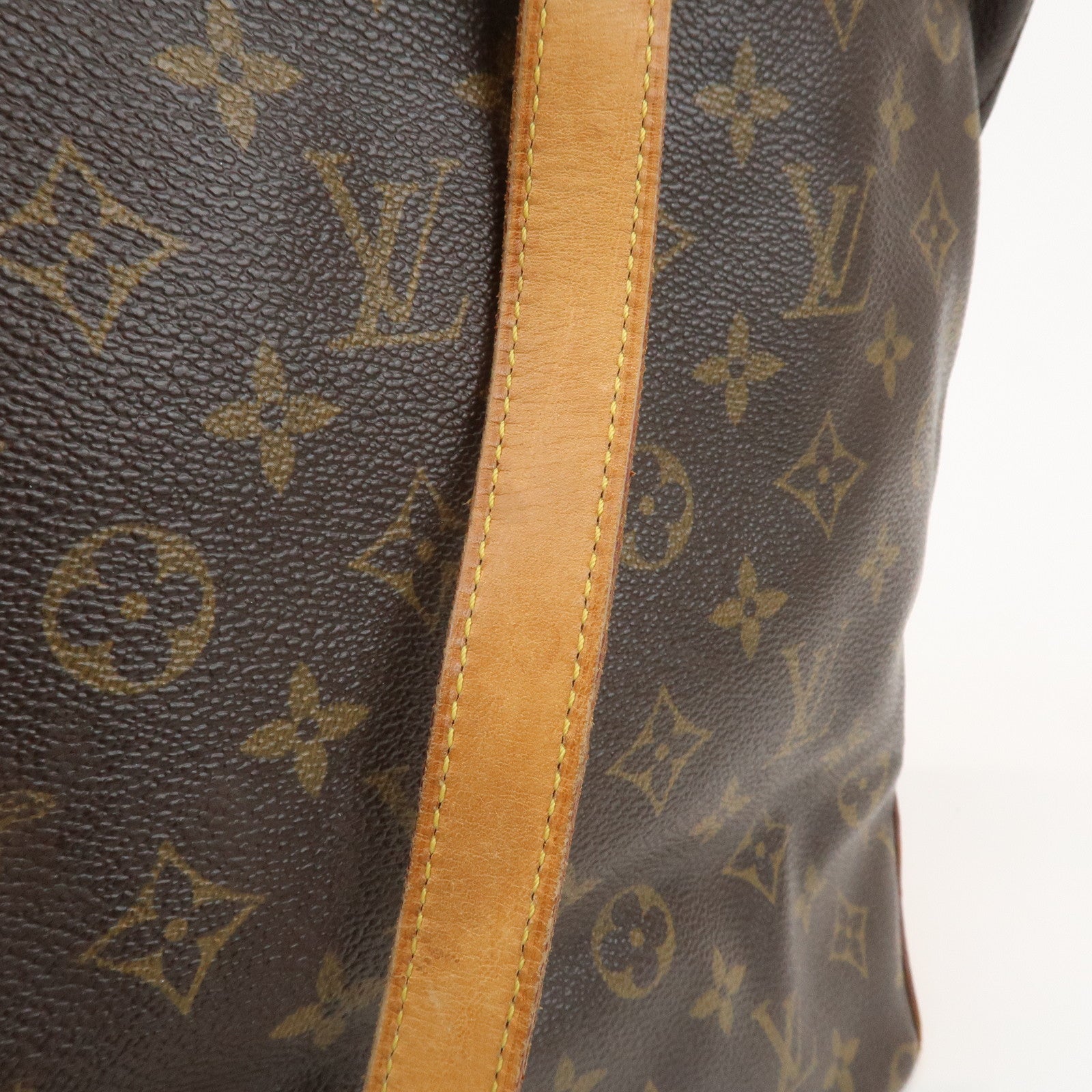 Louis Vuitton Monogram Cabas Mezzo Tote Bag Brown M51151