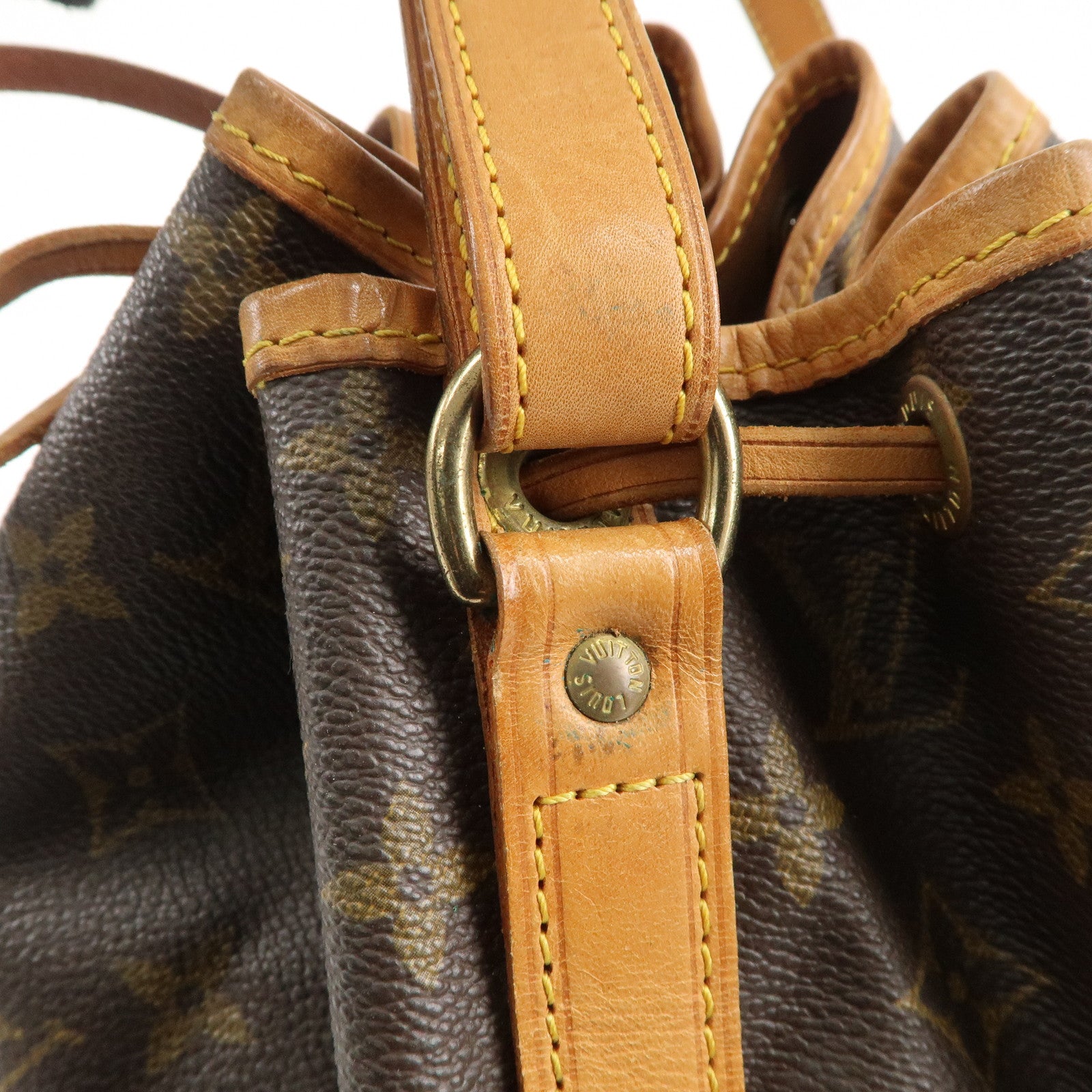 Louis Vuitton Monogram Petit Noe Shoulder Bag Brown M42226