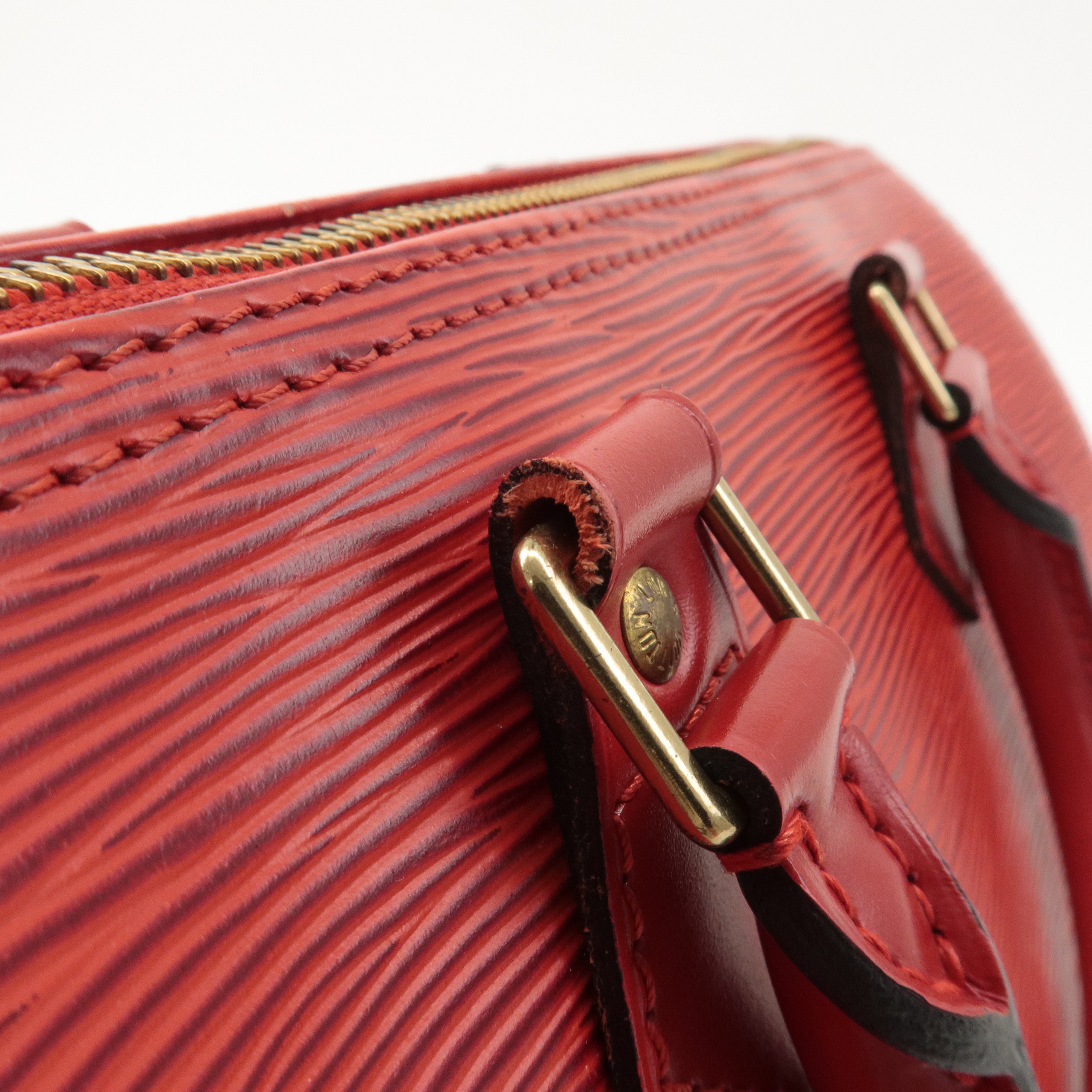 Louis Vuitton Epi Speedy 25 Hand Bag Castilian Red M43017