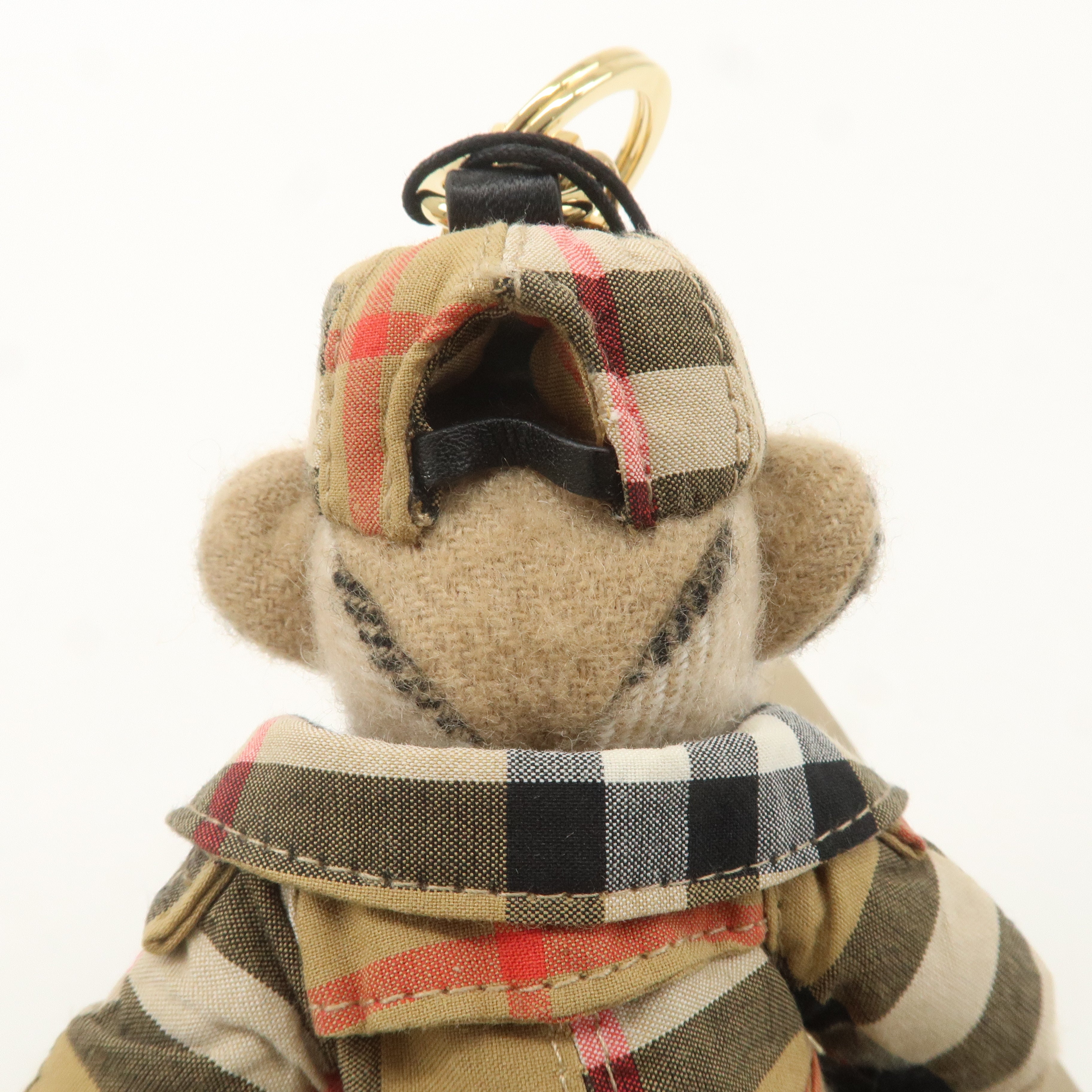 BURBERRY Thomas Bear bag Charm Key Chain Cashmere Beige Brown