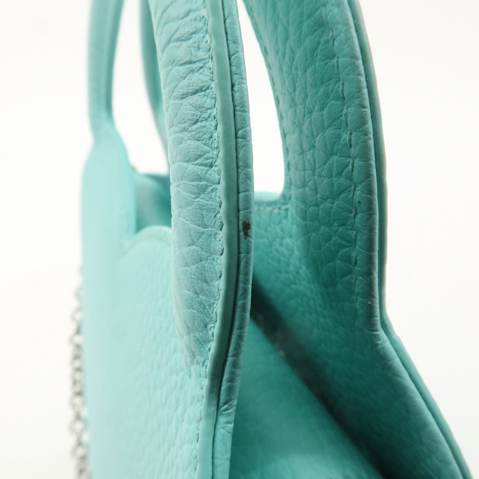 Tiffany&Co. Leather Return to Tiffany Mini Tote Bag Tiffany Blue