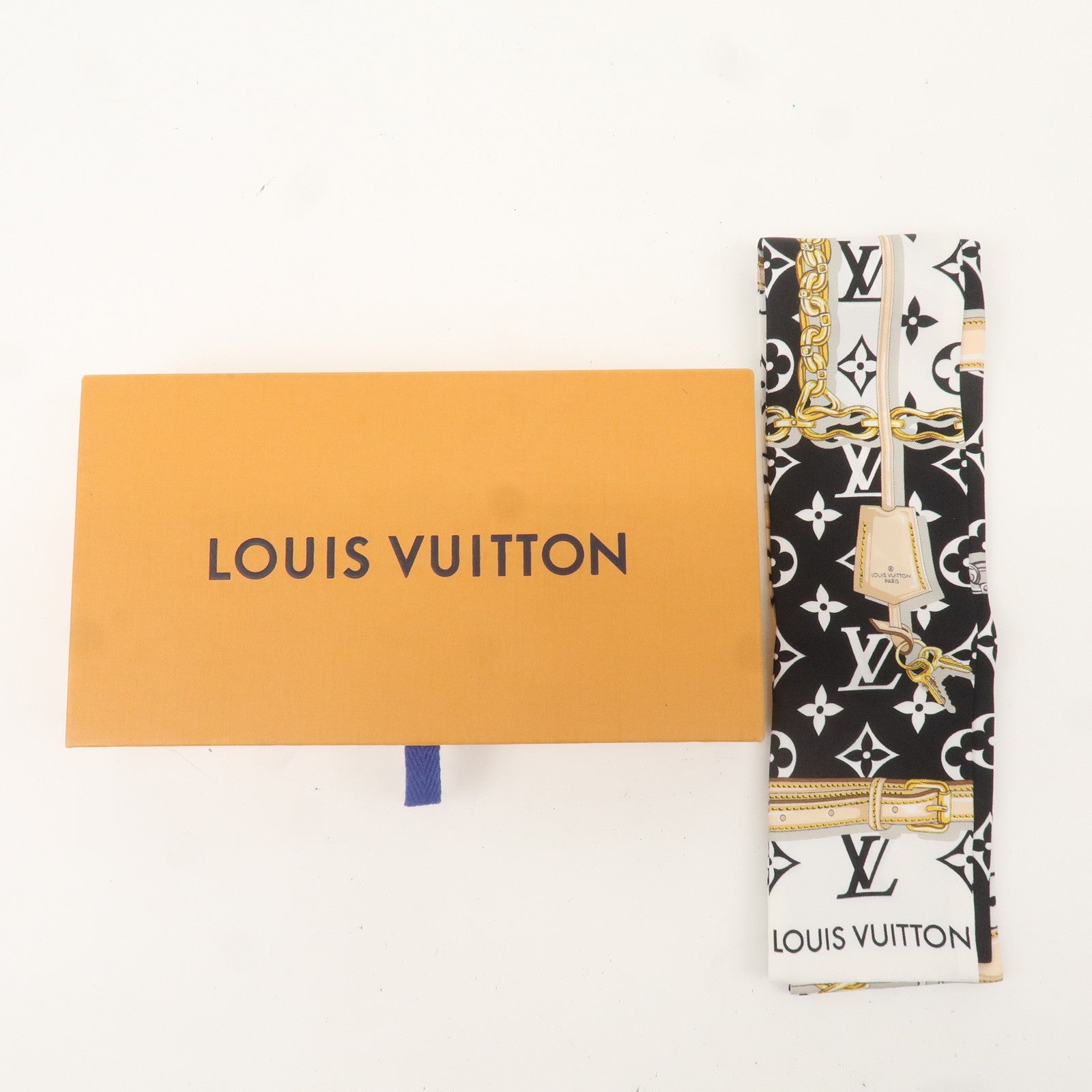 Louis Vuitton Monogram Bandeau 100% Silk Confidential Noir M78656