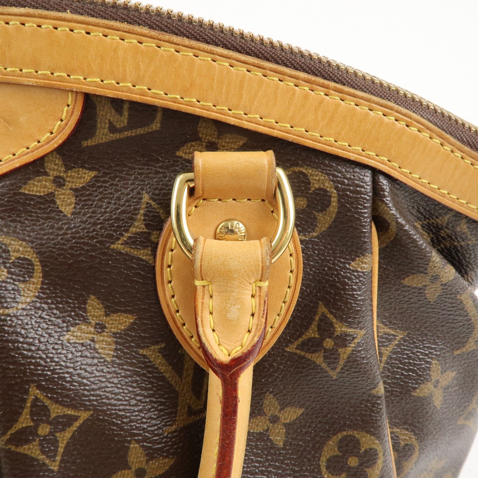 Louis Vuitton Monogram Tivoli PM Hand Bag Brown M40143