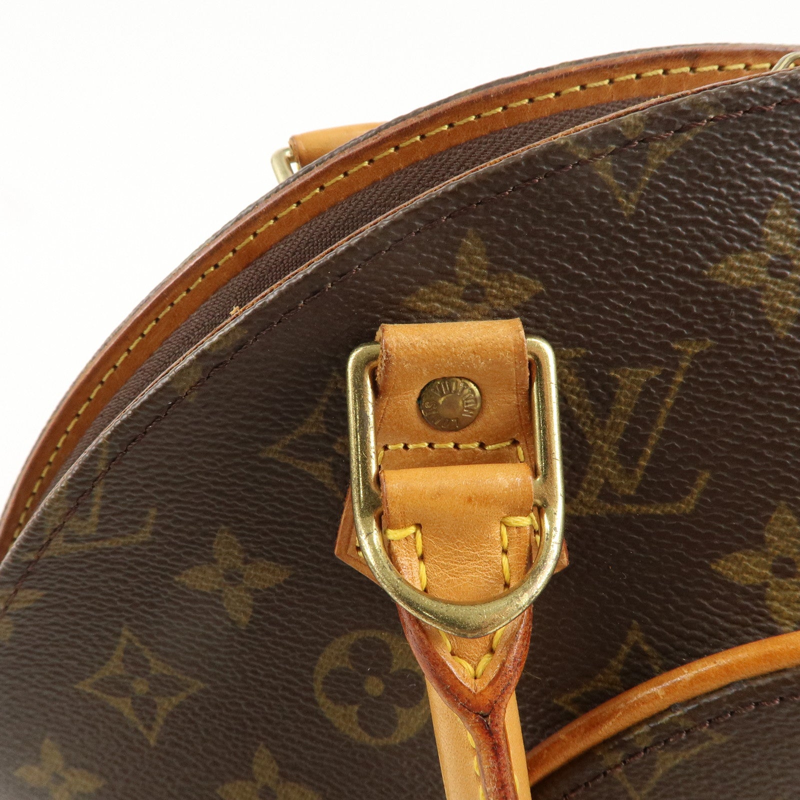 Louis Vuitton Monogram Ellipse PM Hand Bag Brown M51127