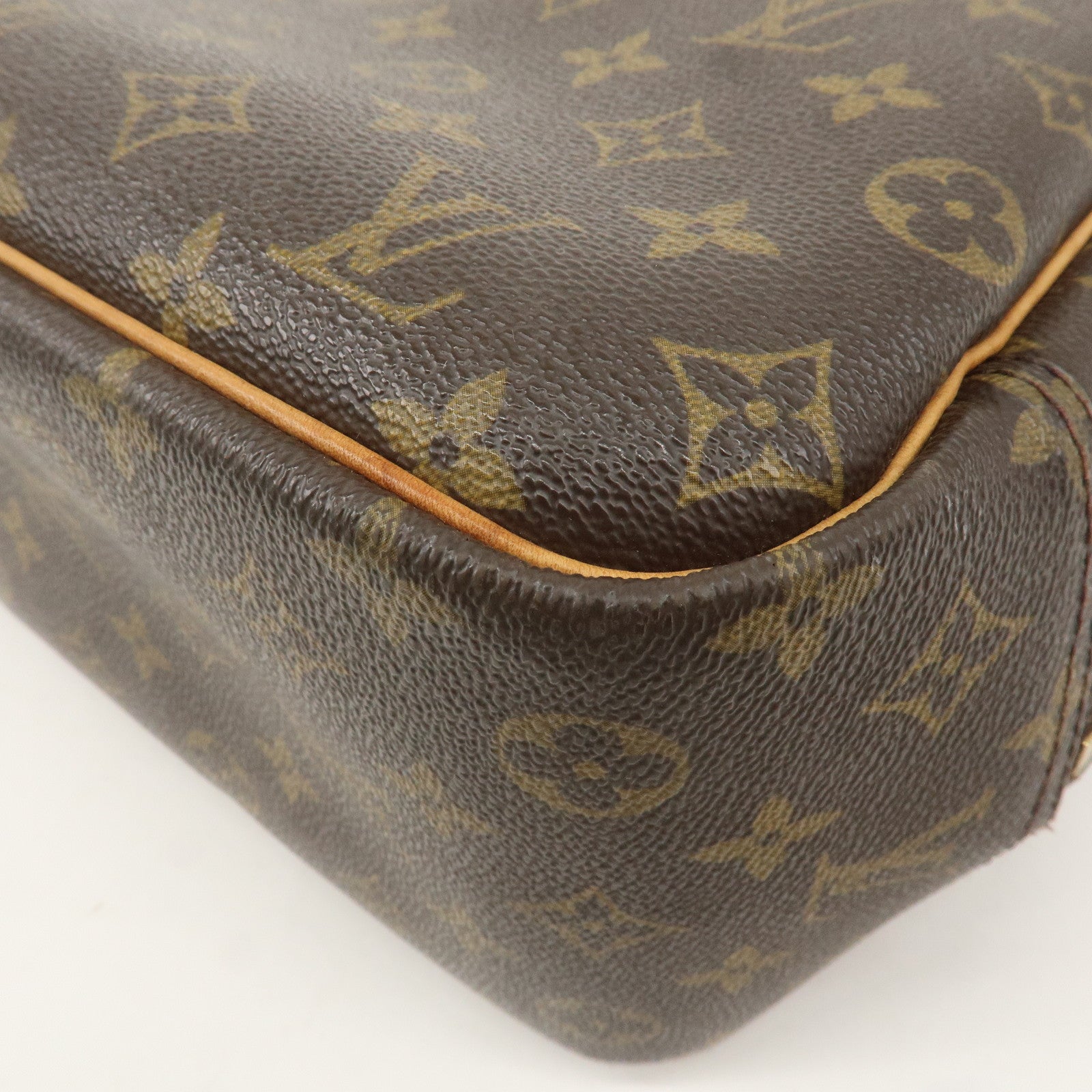 Louis Vuitton Monogram Deauville Hand Bag Brown M47270