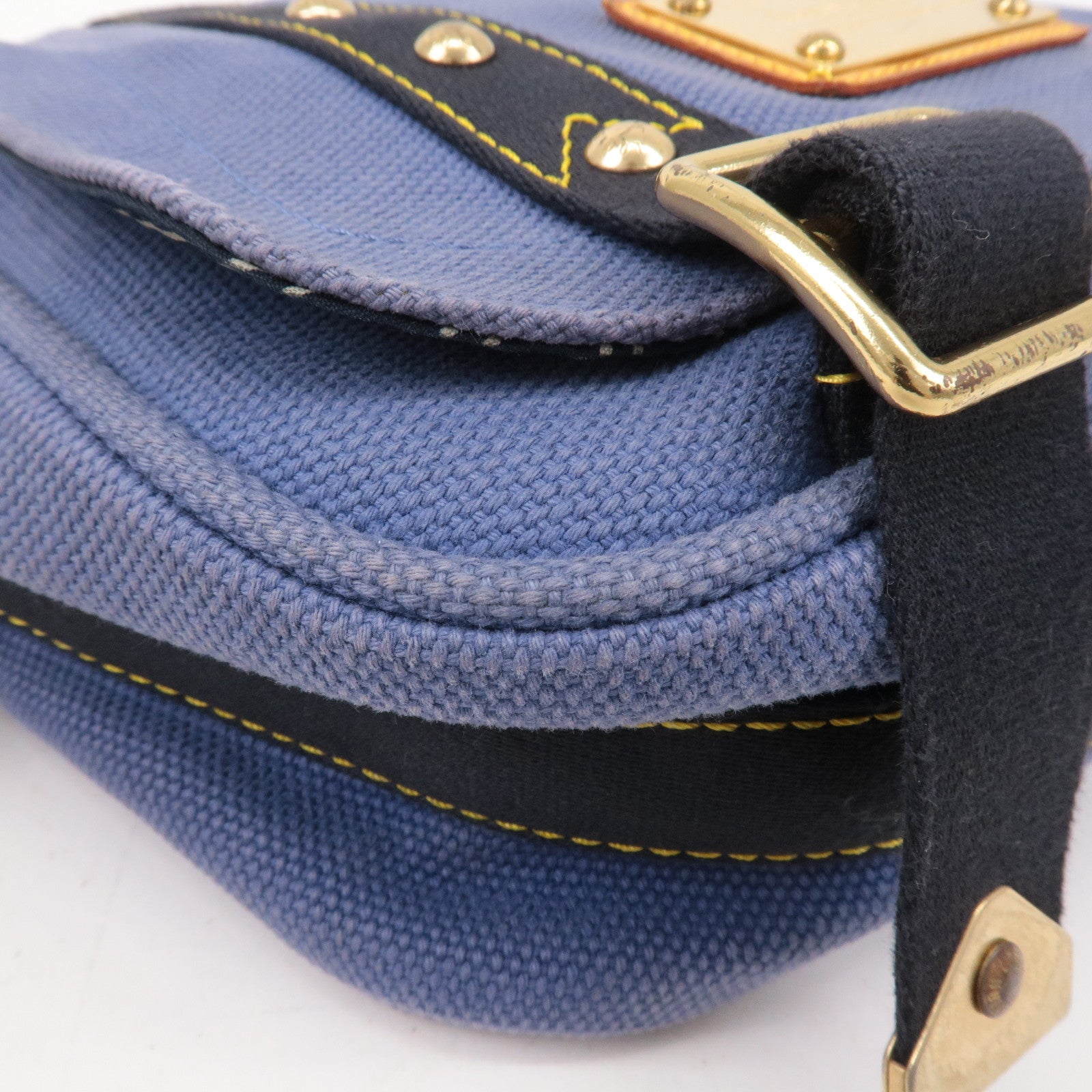 Louis Vuitton Antigua Besace PM Shoulder Bag Blue M40081