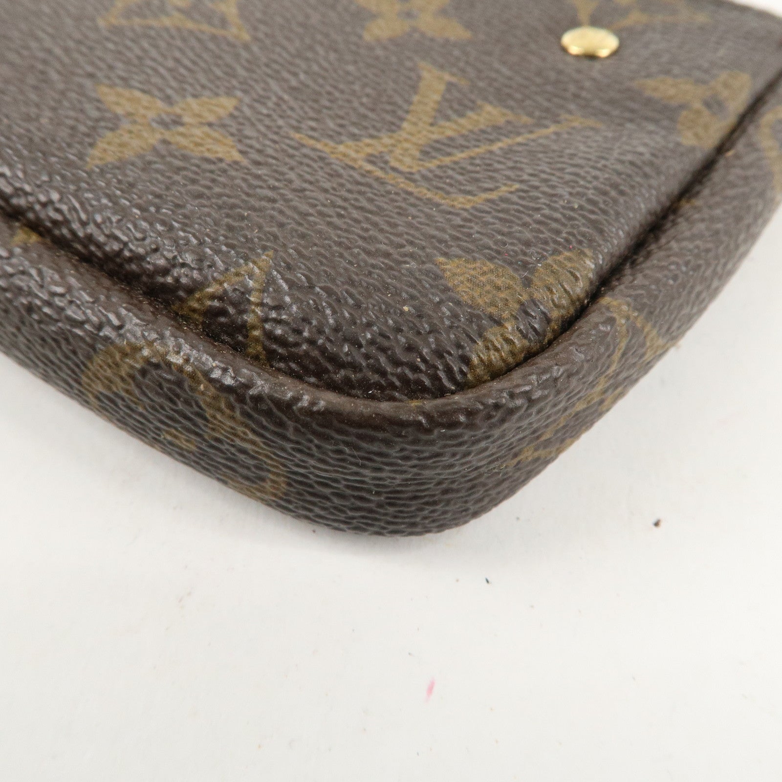 Louis Vuitton Monogram Label Collection Trousse Cles Brown M63800