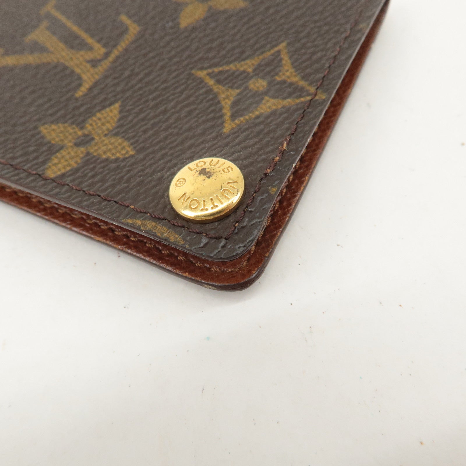 Louis Vuitton Monogram Porte Cartes Credit Pression Brown M60937