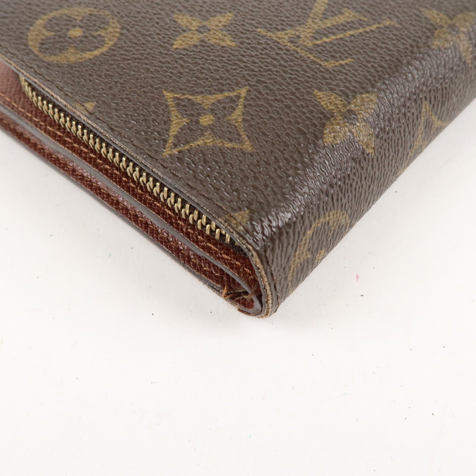 Louis Vuitton Monogram Compact Zip Small Wallet Brown M61667