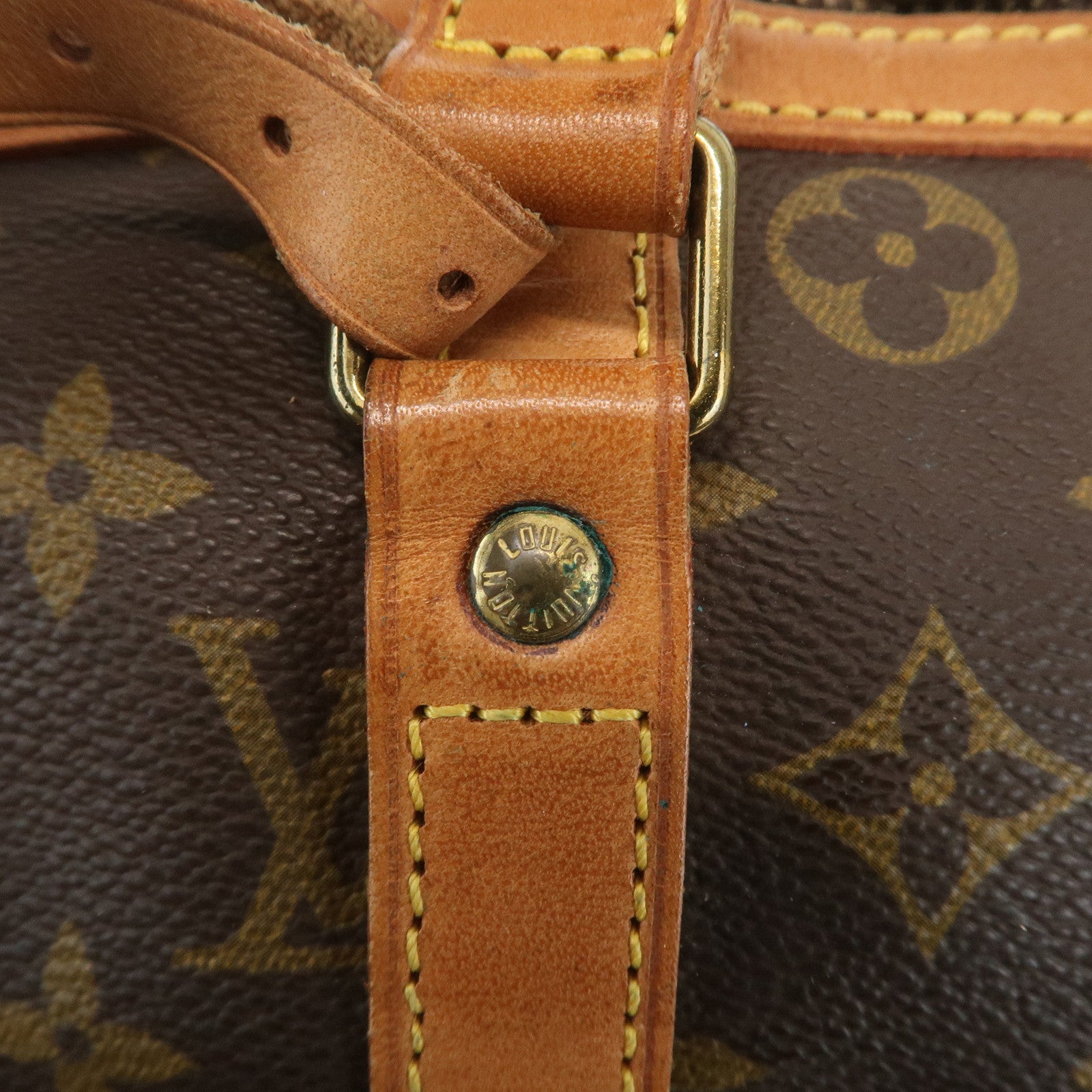 Louis Vuitton Monogram Sac Souple 35 Boston Bag M41626