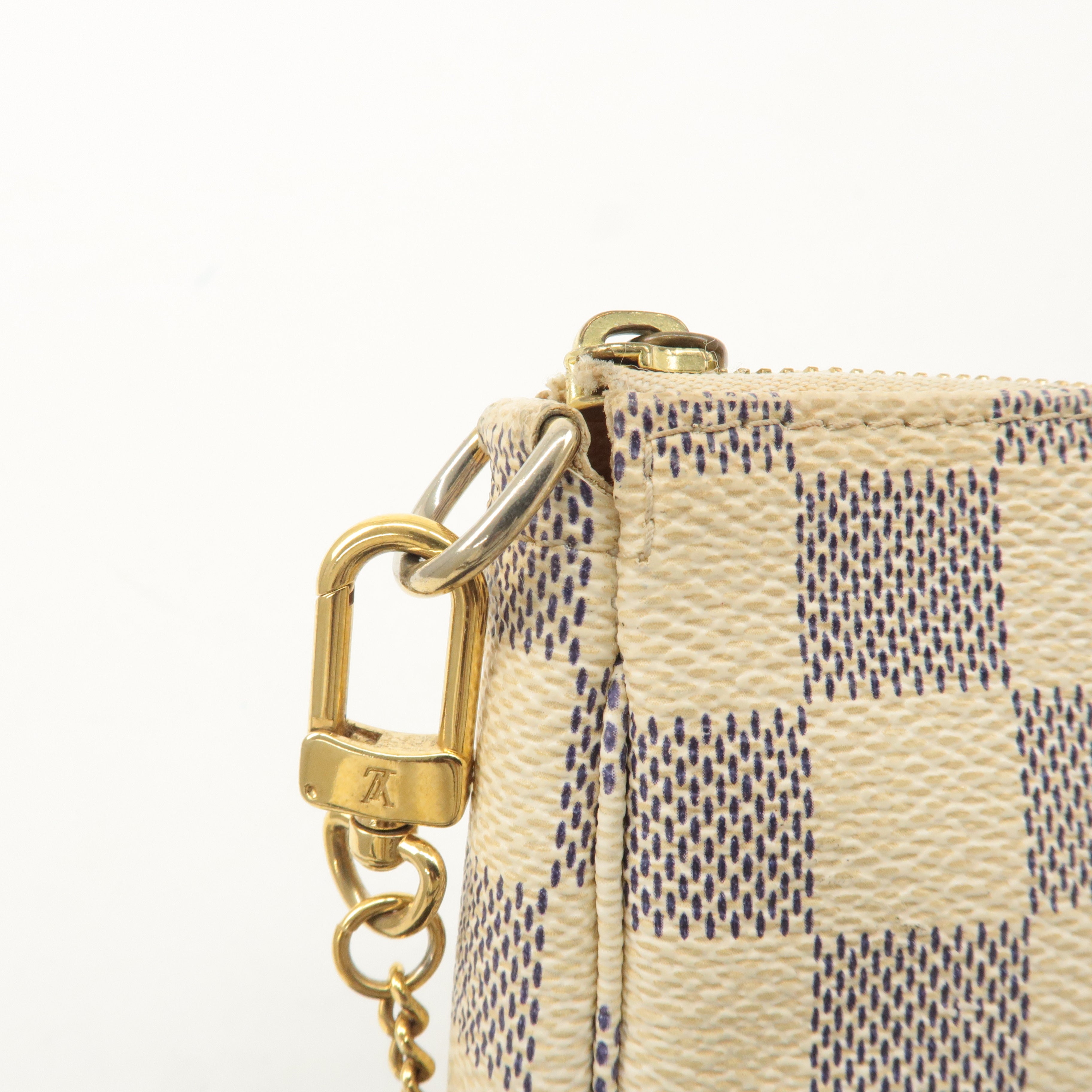 Louis Vuitton Damier Azur Mini Pochette Accessoires Pouch N58010