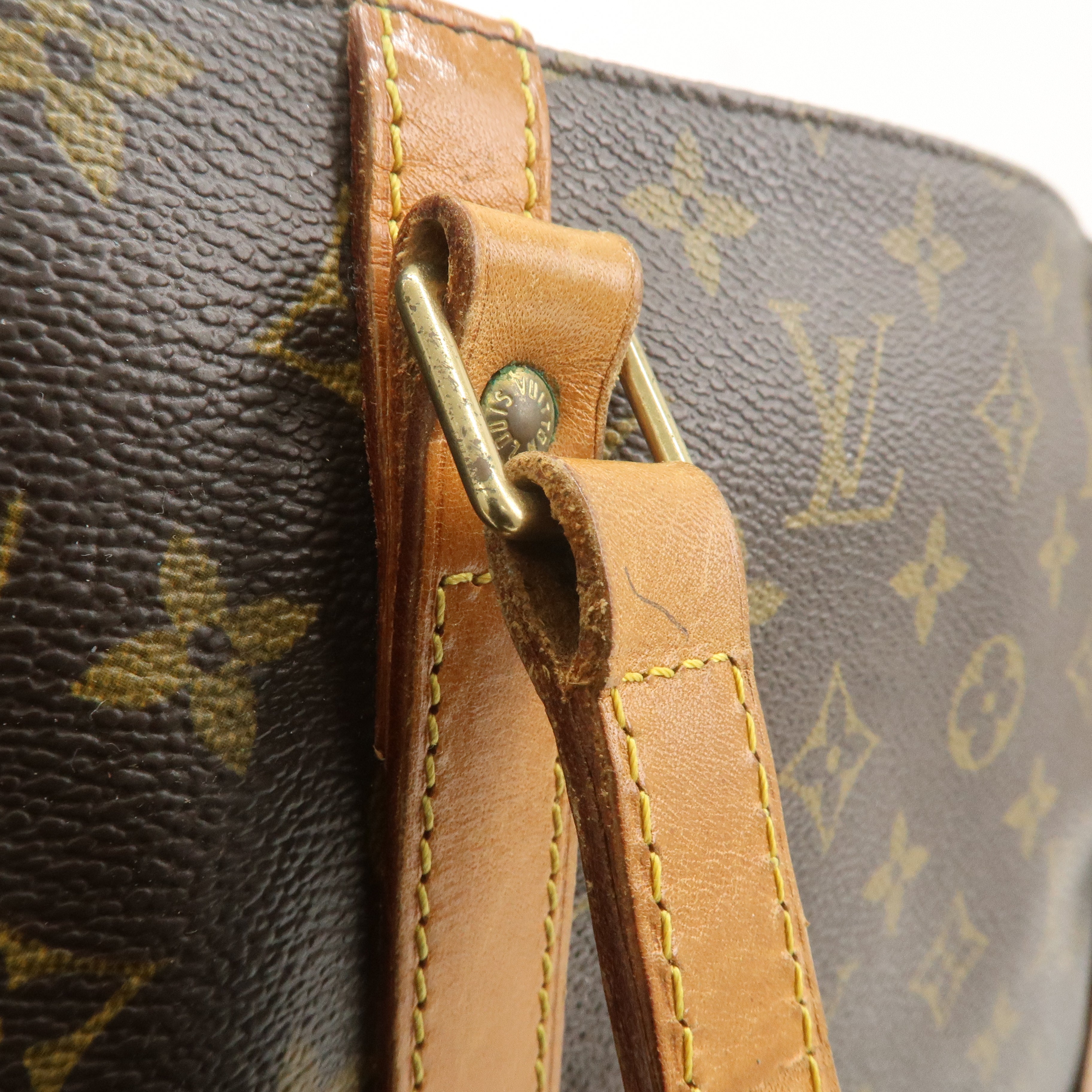 Louis Vuitton Monogram Sac Shopping Shoulder Bag Brown M51108