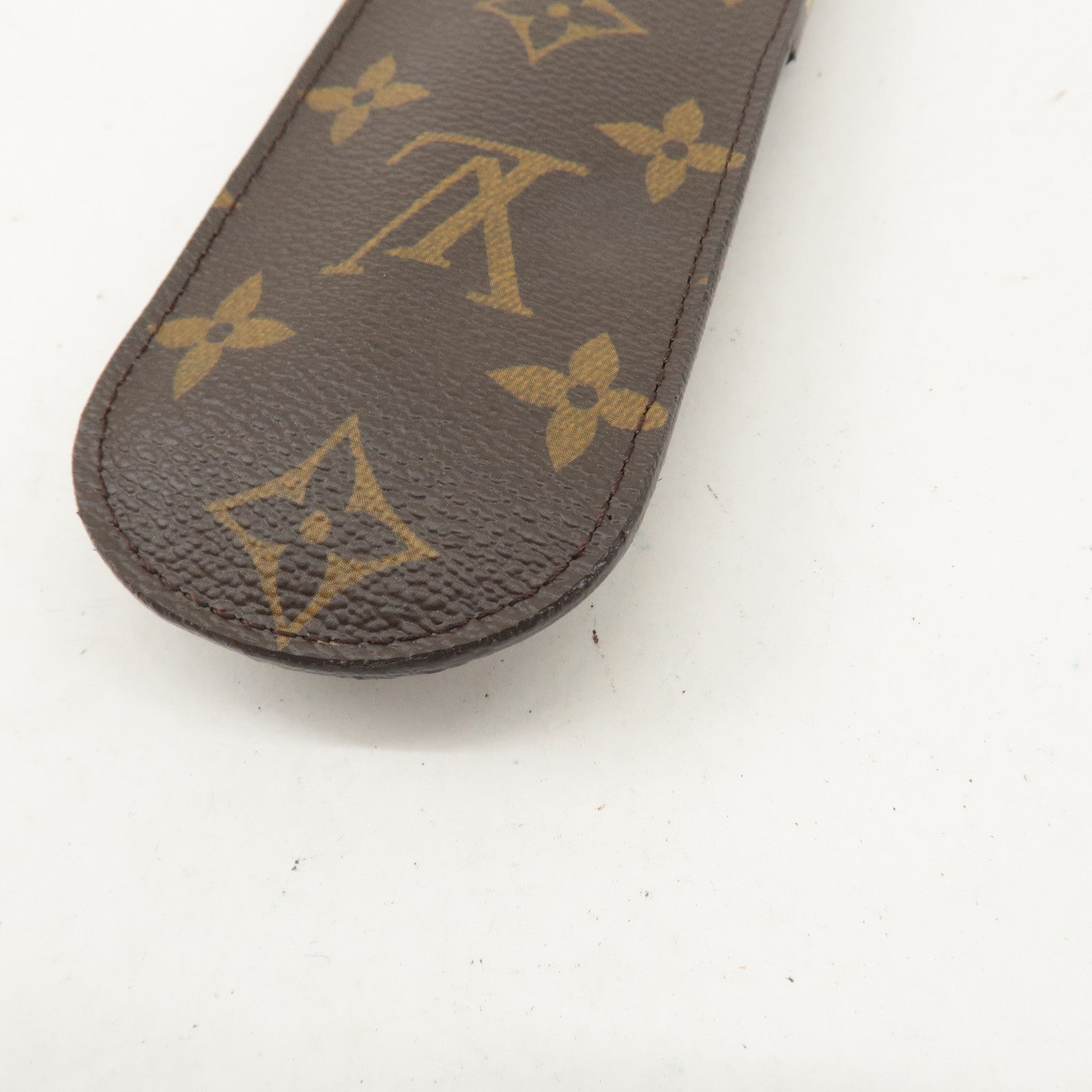 Louis Vuitton Monogram etui stylo Pen Case Brown M62990