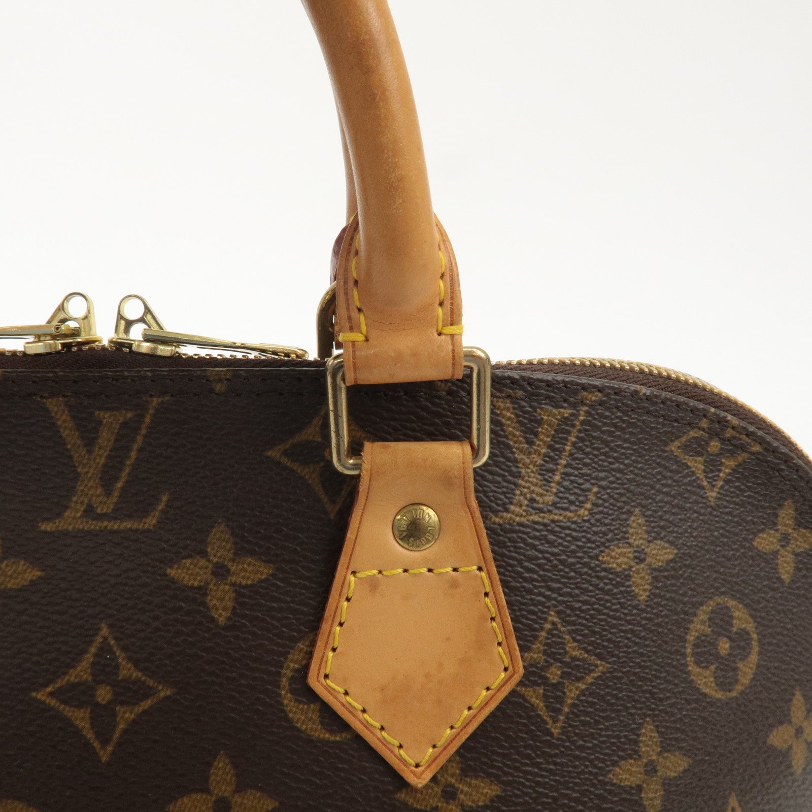 Louis Vuitton Monogram Alma Hand Bag Brown M51130