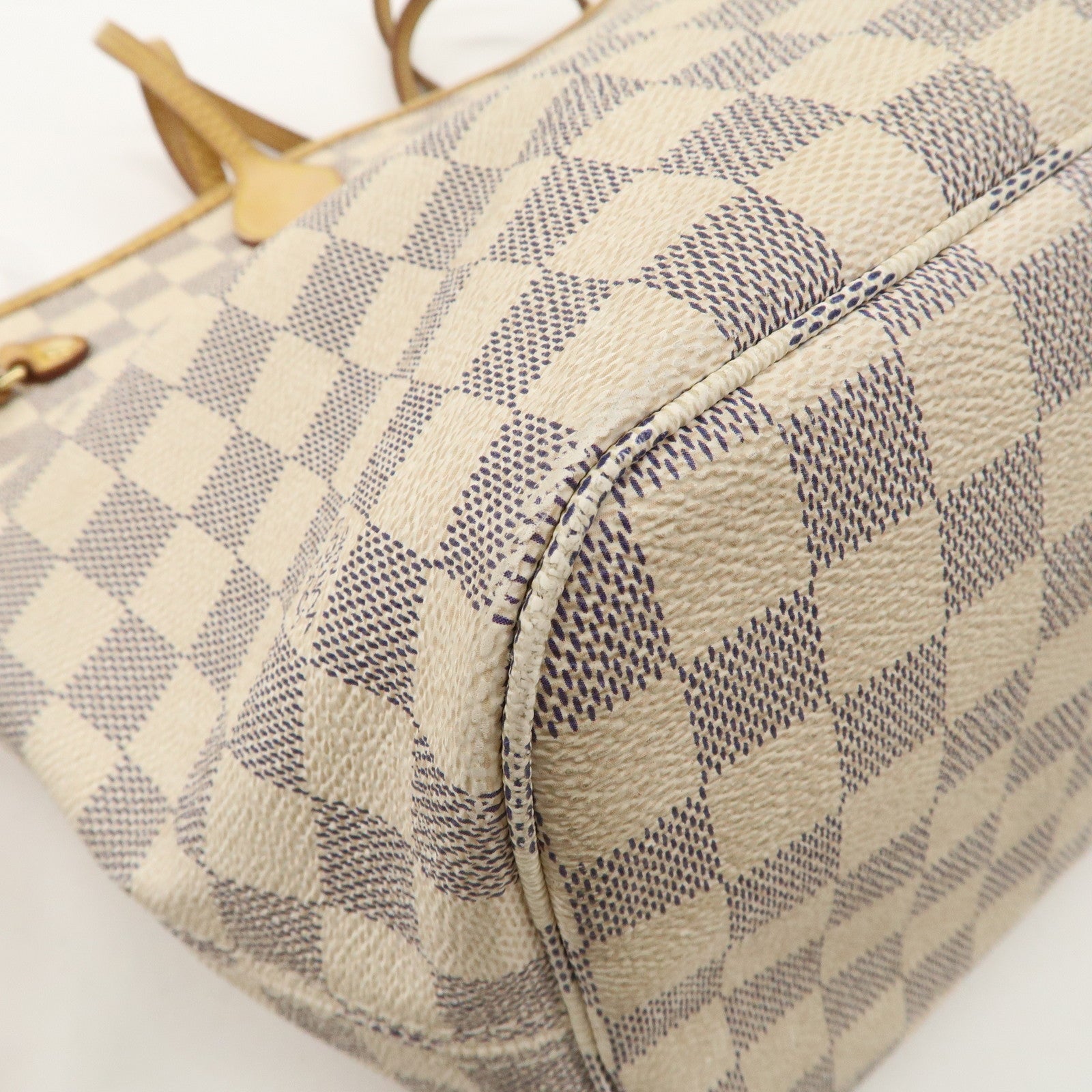 Louis Vuitton Damier Azur Neverfull MM Tote Bag N51107