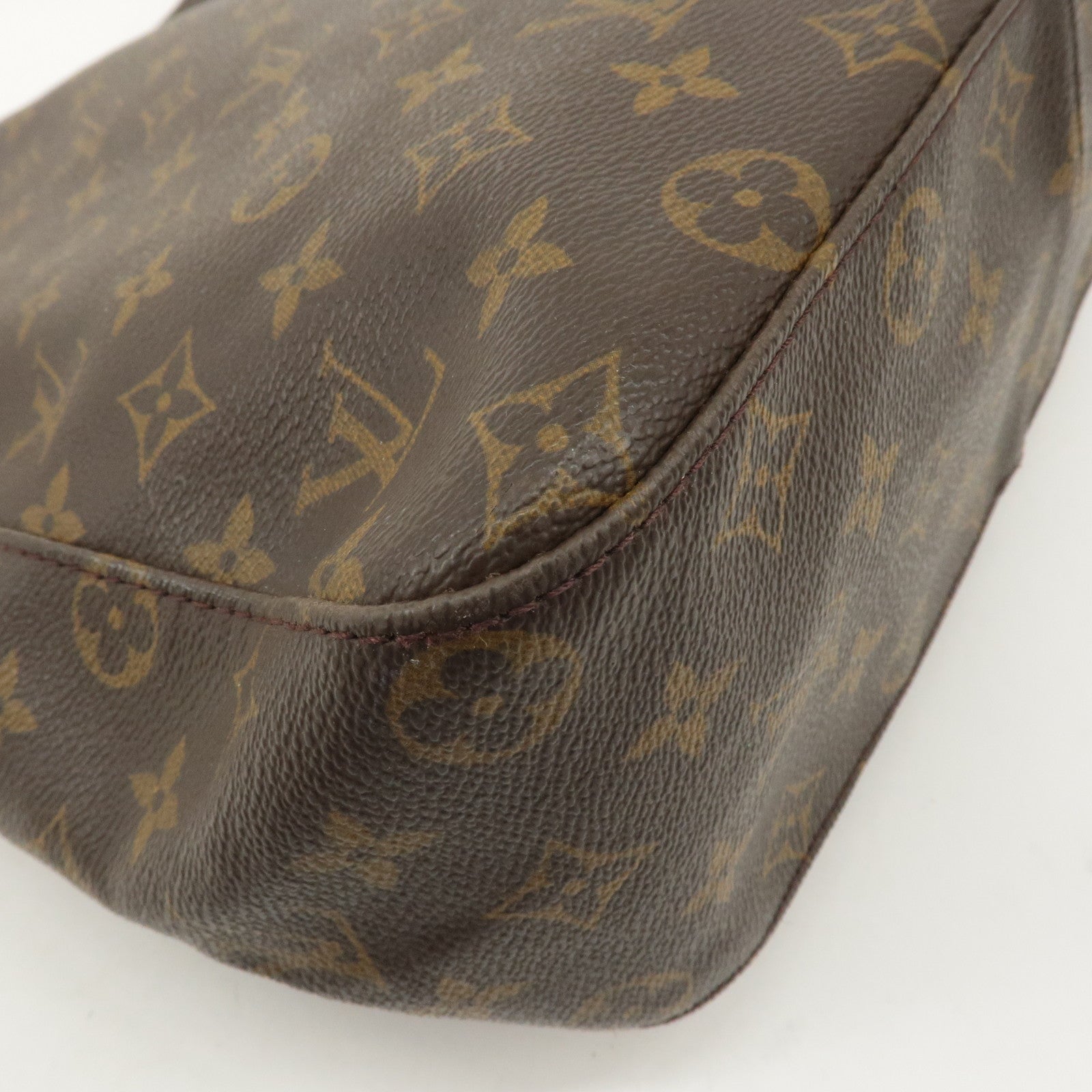 Louis Vuitton Monogram Looping GM Shoulder Bag Brown M51145