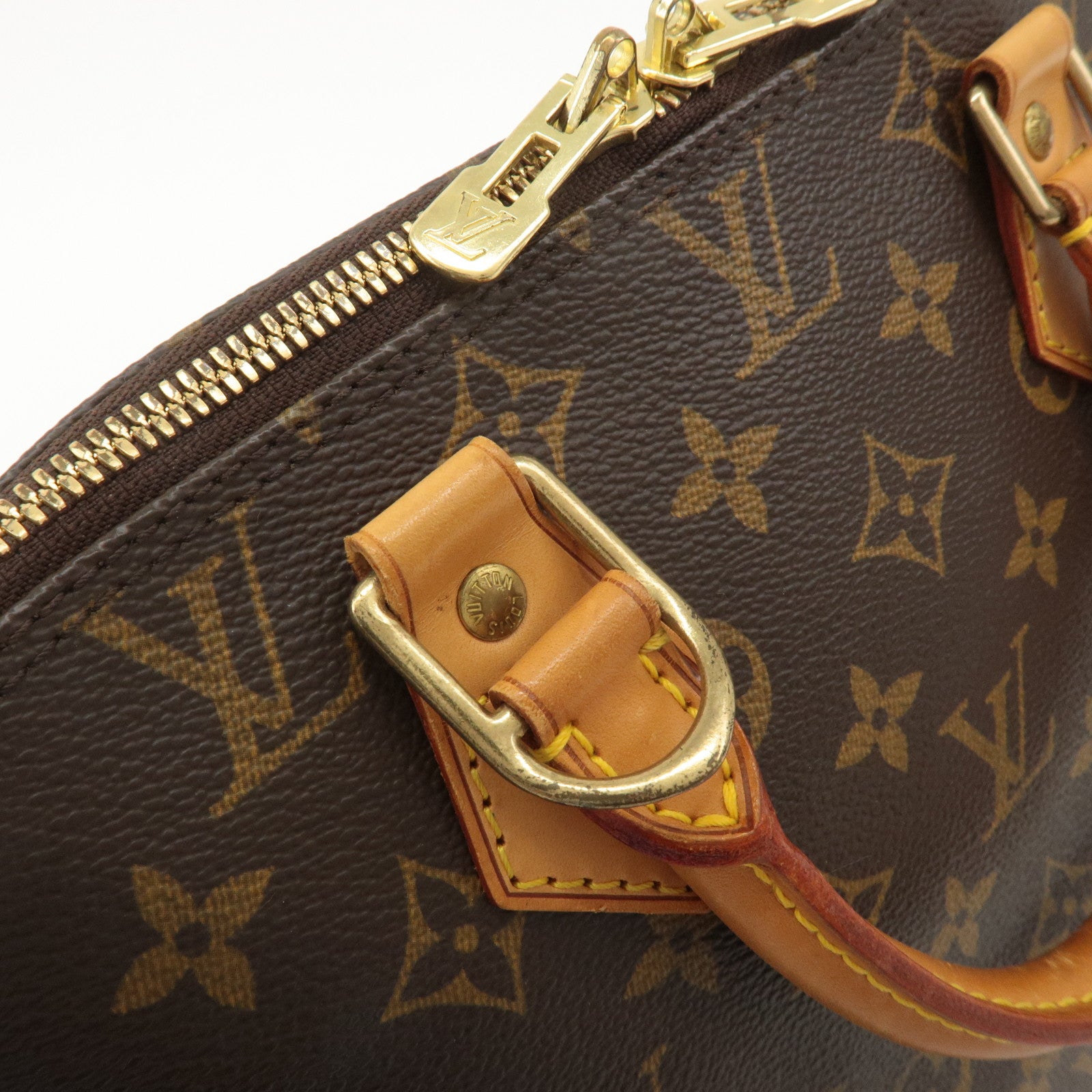 Louis Vuitton Monogram Alma Hand Bag Brown M51130