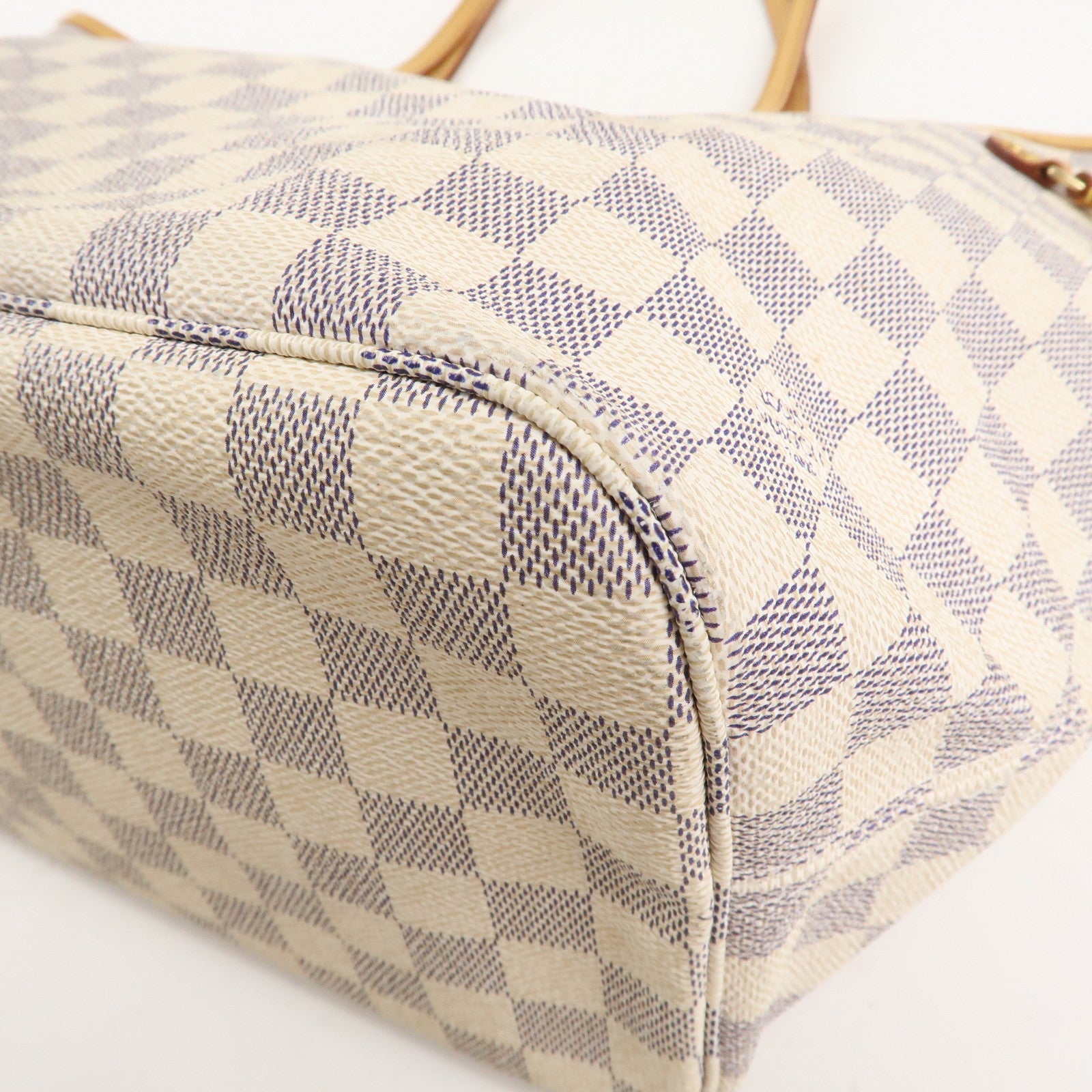 Louis Vuitton Damier Azur Neverfull MM Tote Bag N51107