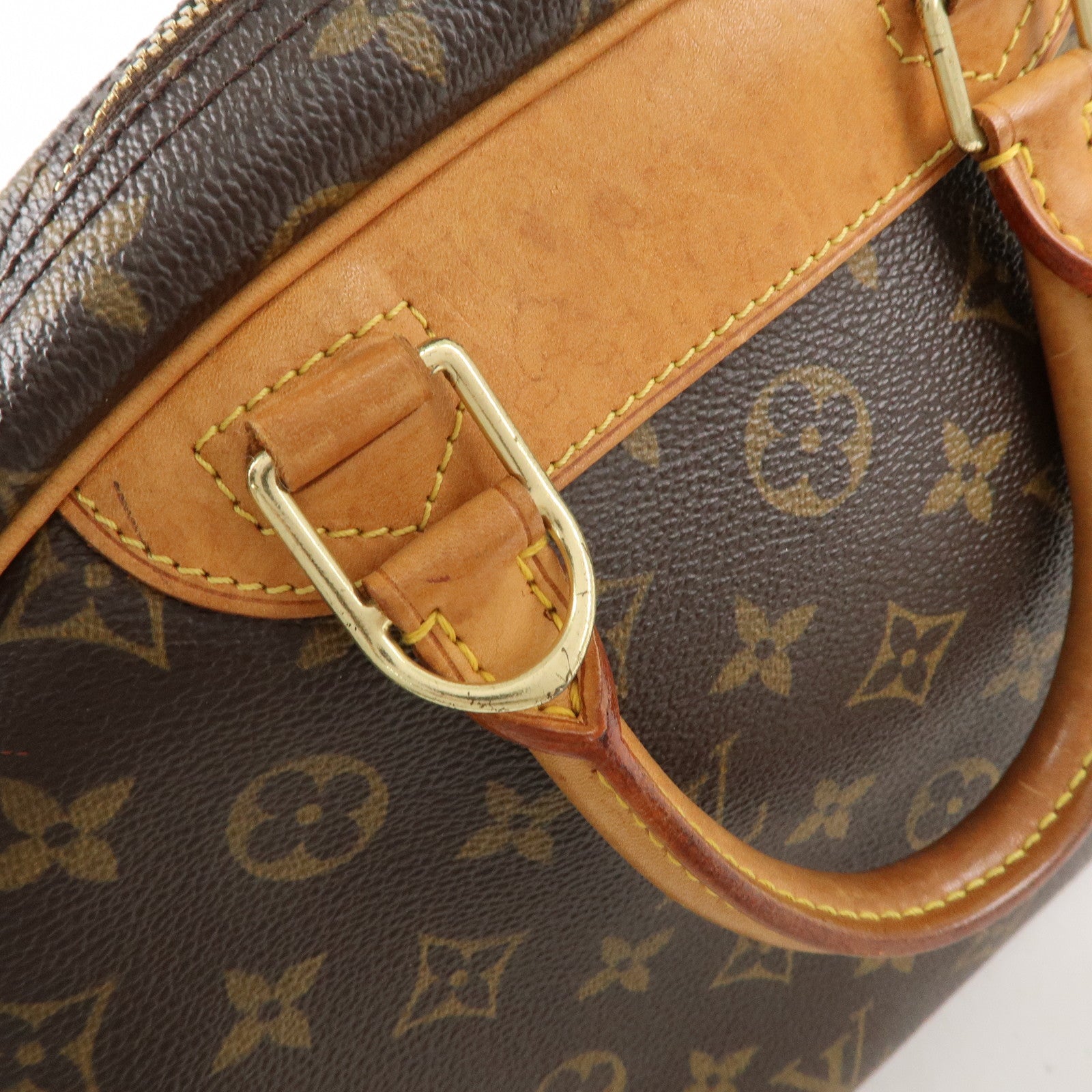 Louis Vuitton Monogram Trouville Hand Bag Brown M42228