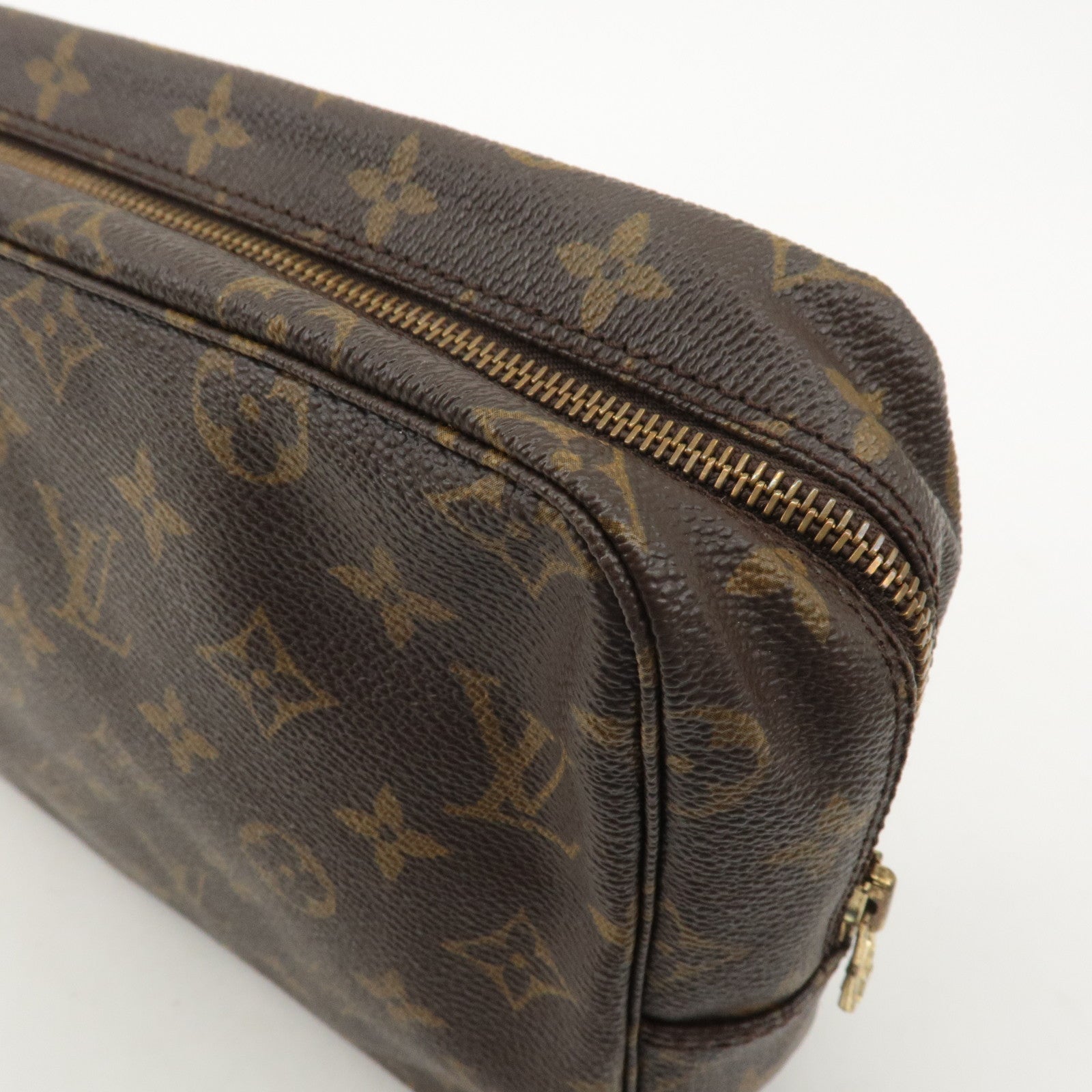 Louis Vuitton Monogram Trousse Toilette 28 Pouch Brown M47522