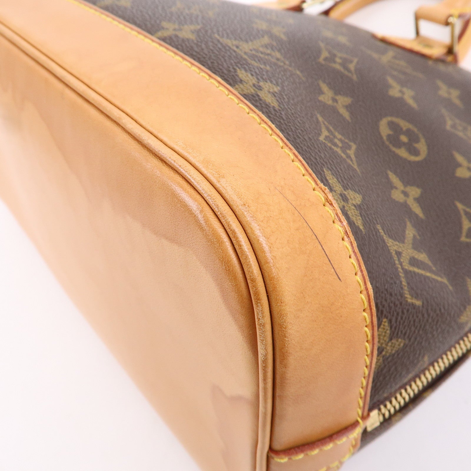 Louis Vuitton Monogram Alma Hand Bag Brown M51130