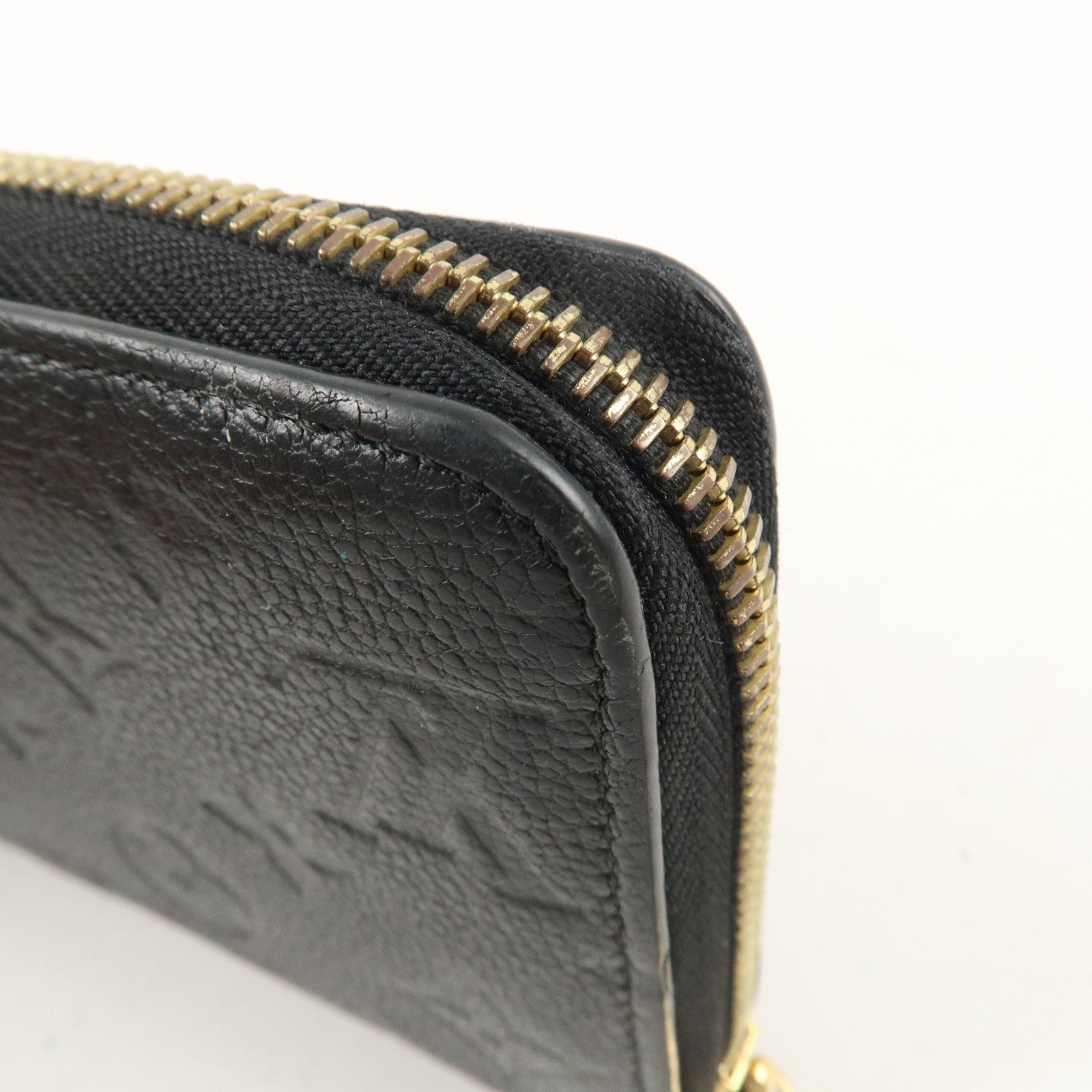 Louis Vuitton Monogram Empreinte Zippy Wallet Noir M61864