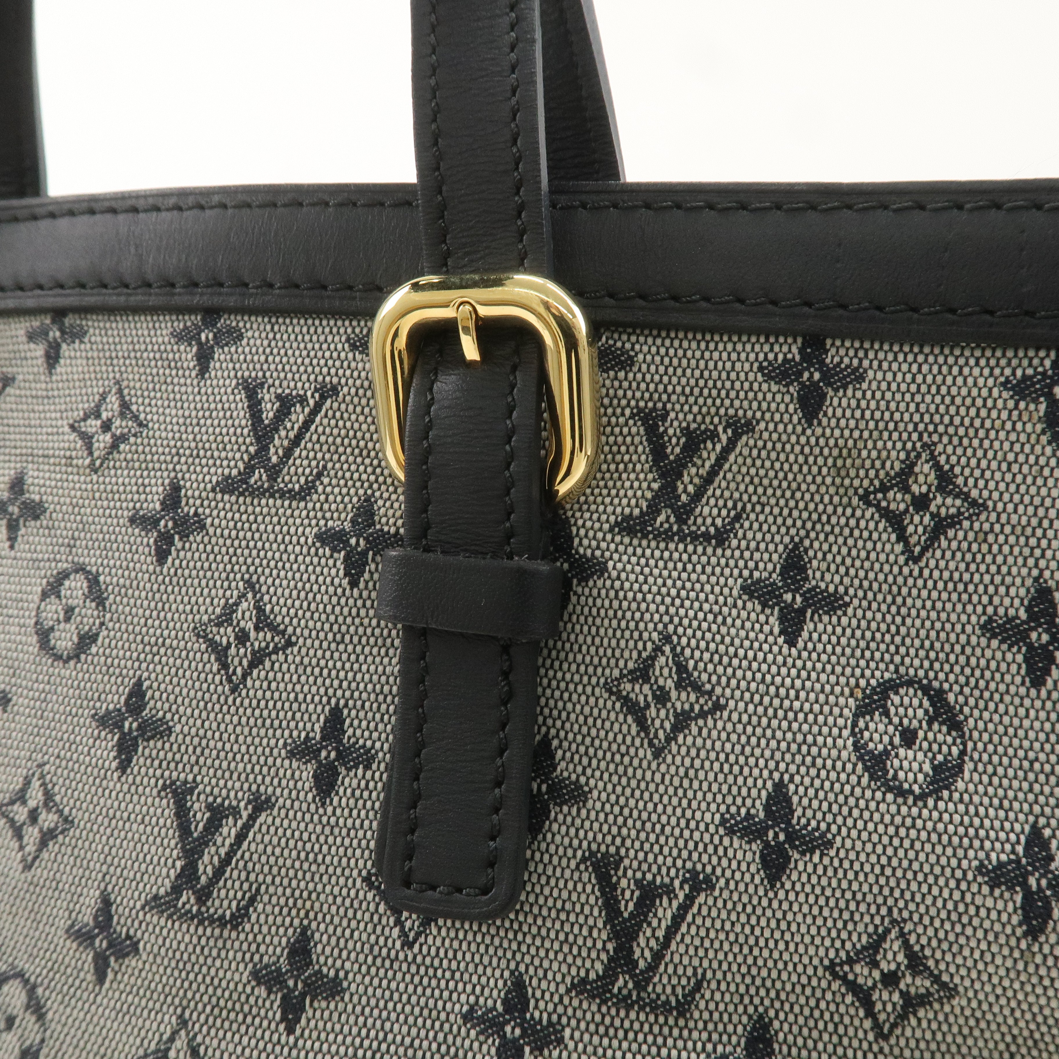 Louis Vuitton Monogram Mini Francoise Shoulder Bag Blue M92208